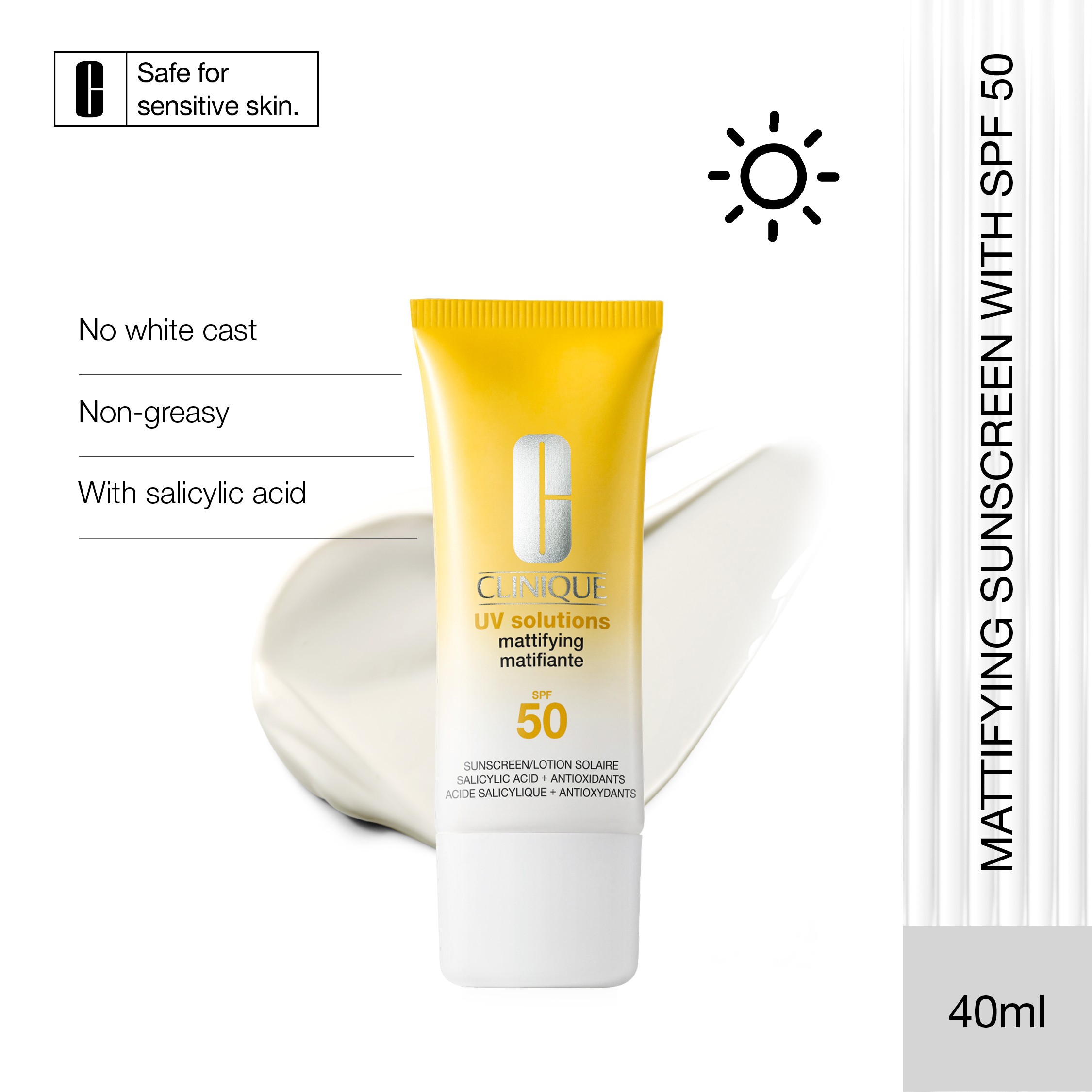 UV Solutions Mattifying Sunscreen SPF 50 • 40ml