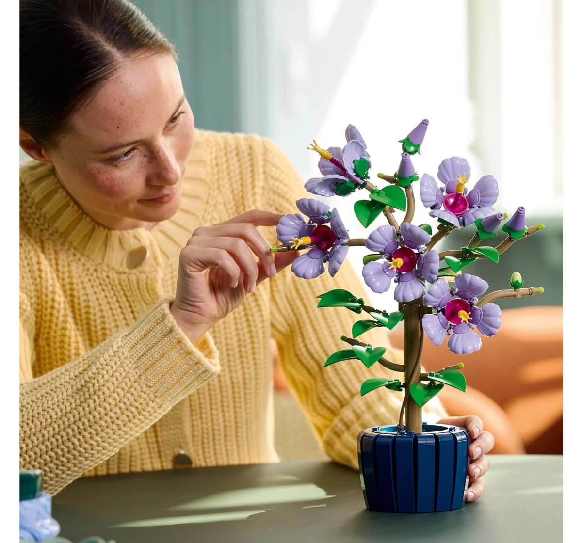 LEGO Botanicals Hibiscus Flower Building Set for Adults 10372