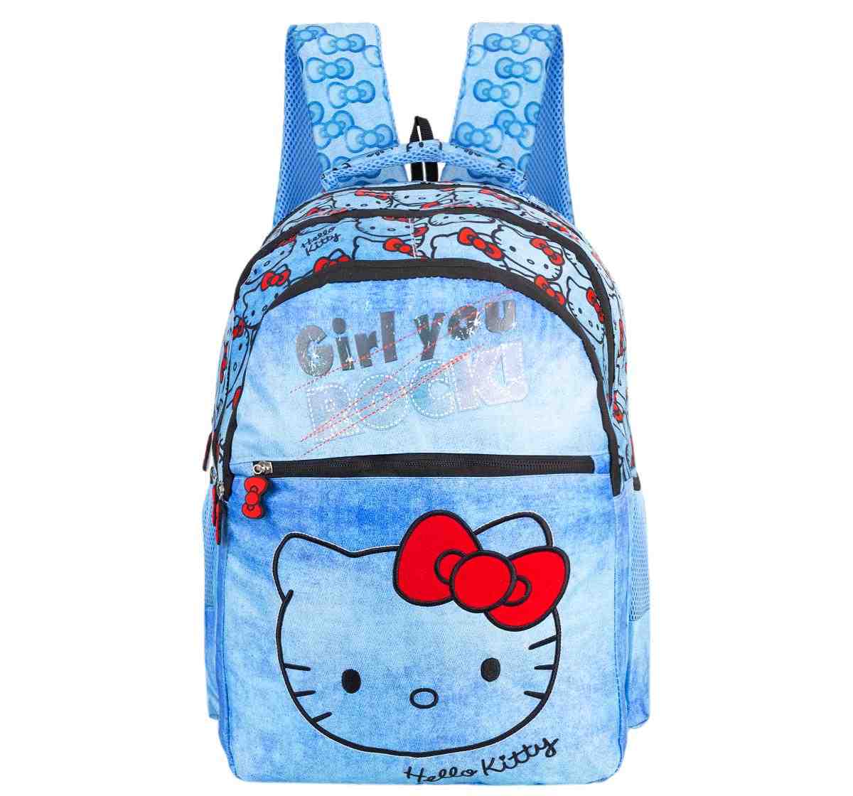 hello kitty baby blue backpack Kitty Kuromi 16 Chenille Plush Our Mackenzie Critter Backpack keeps it all organized with side pockets 15" Hello Kitty & Friends