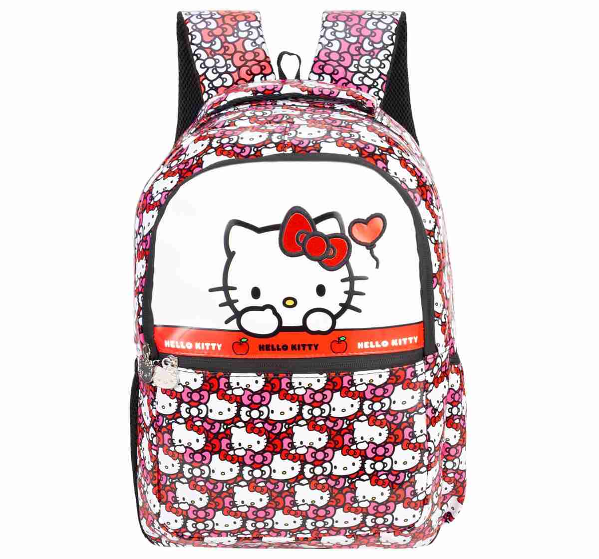Striders Hello Kitty Girls Bag 16 Inch Red School Backpack for Kindergarten & Primary for Kids 3Y+