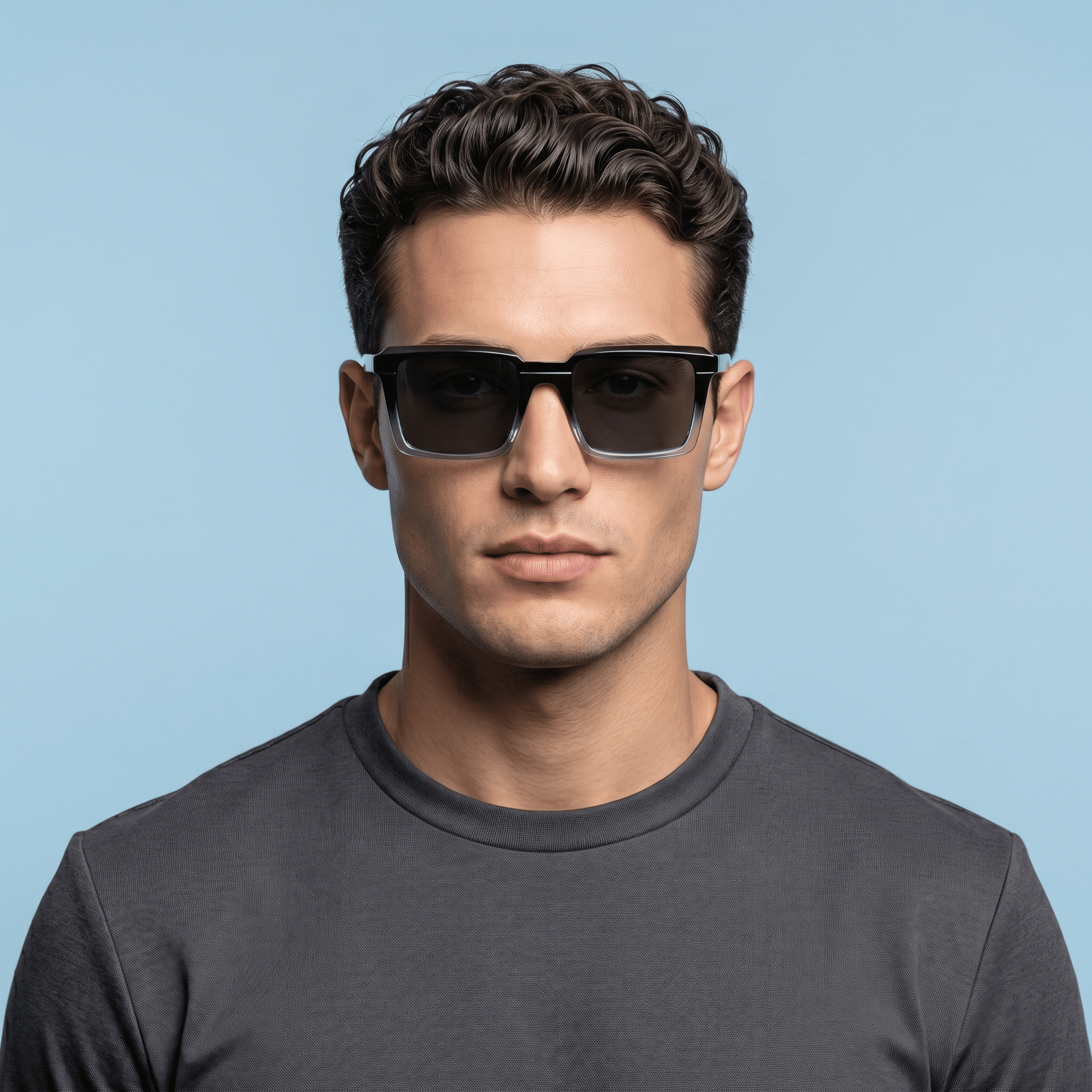 Blue Aviator Sunglasses for Men
