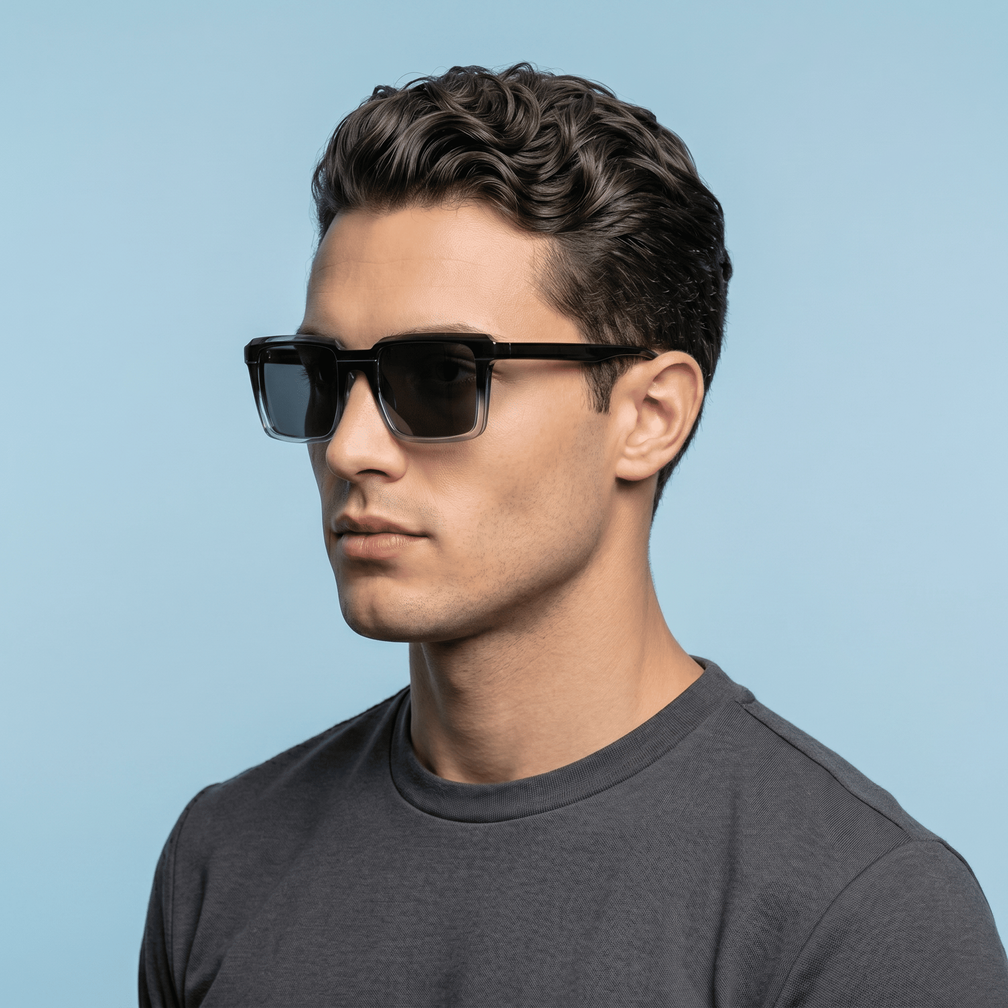 Blue Aviator Sunglasses for Men