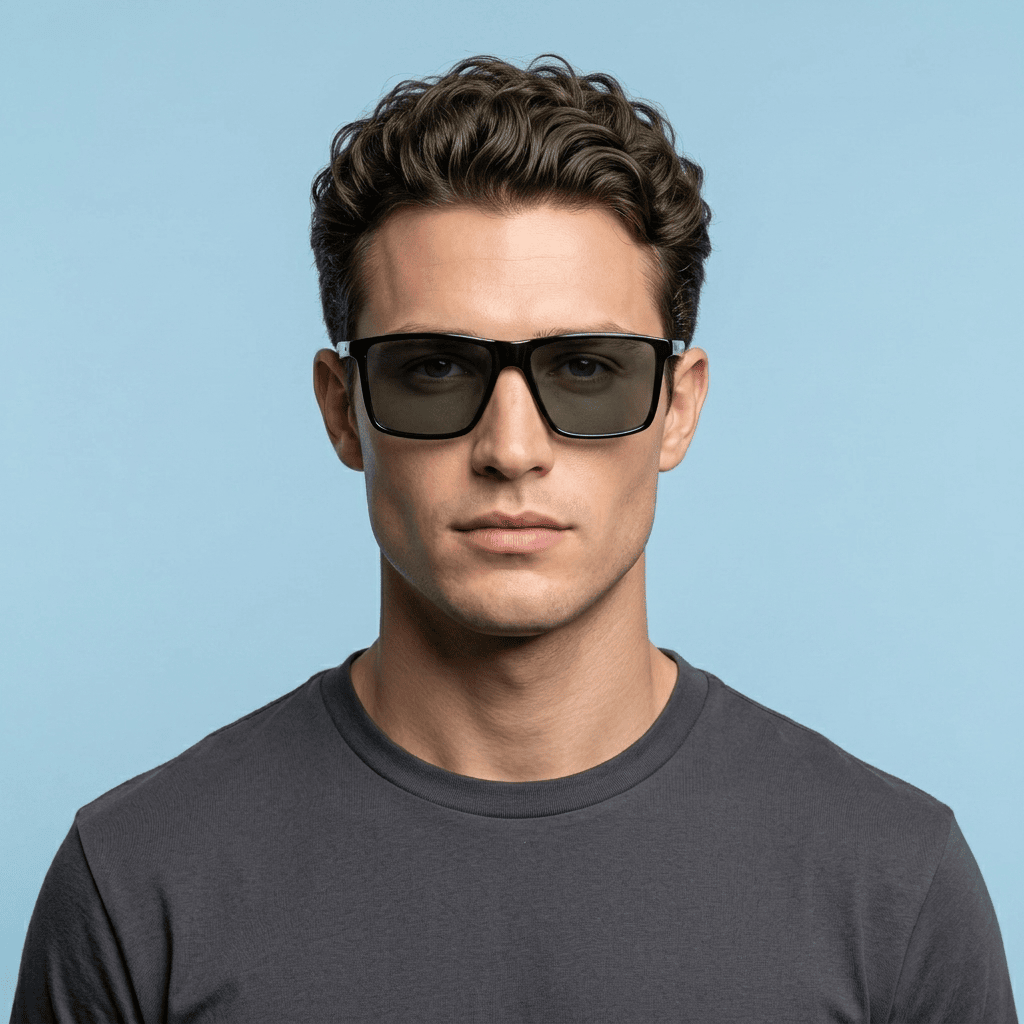 Black Panto Sunglasses for Men