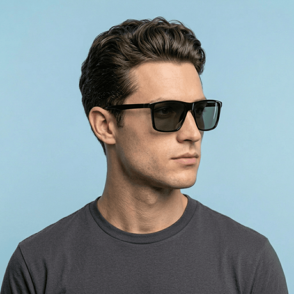 Black Panto Sunglasses for Men