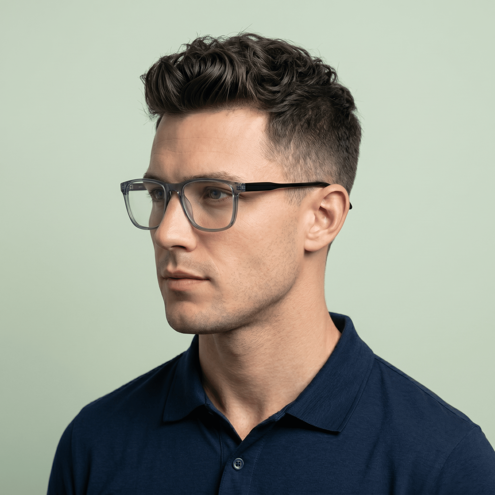 Blue Rectangle Frames for Men