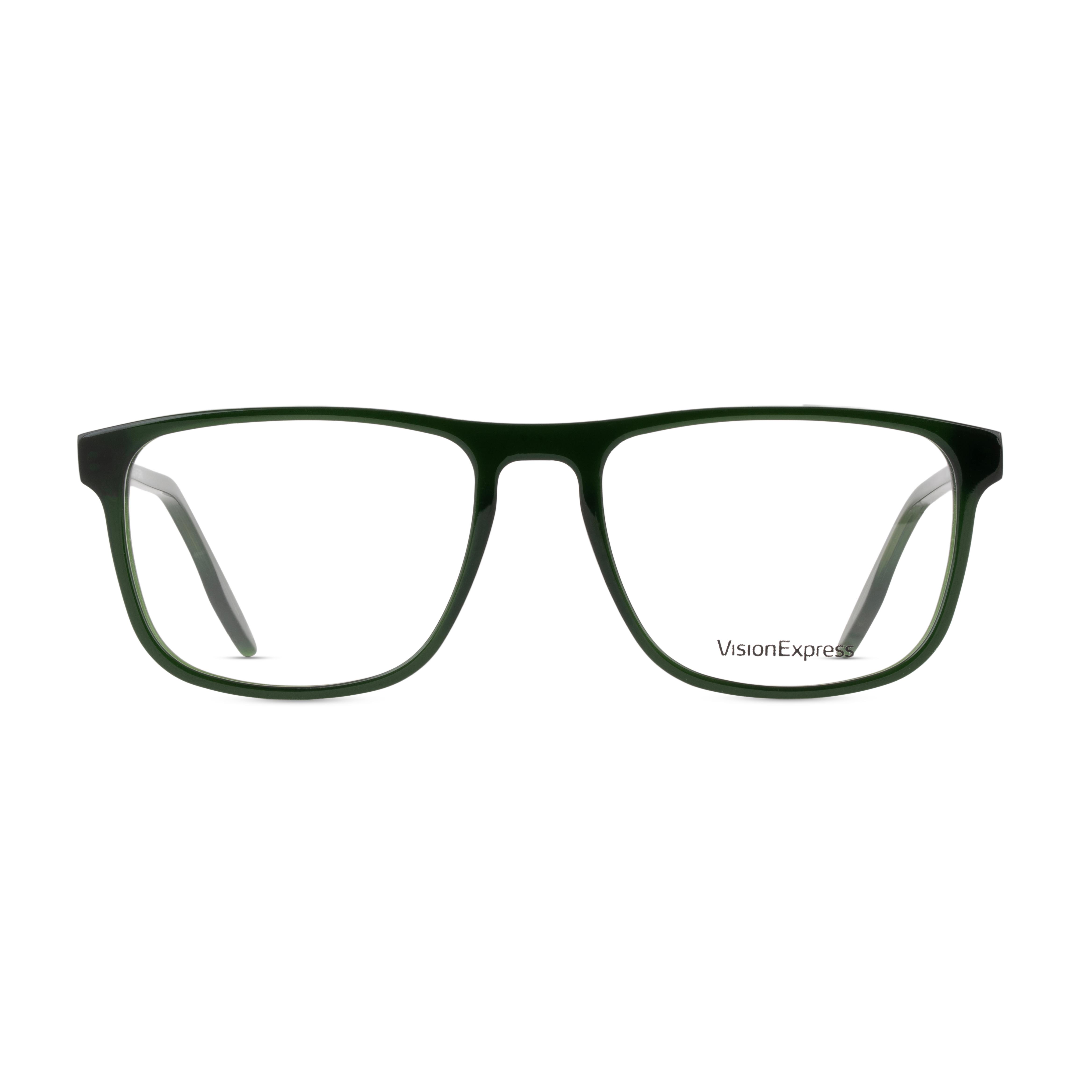Green Square Frames for Men