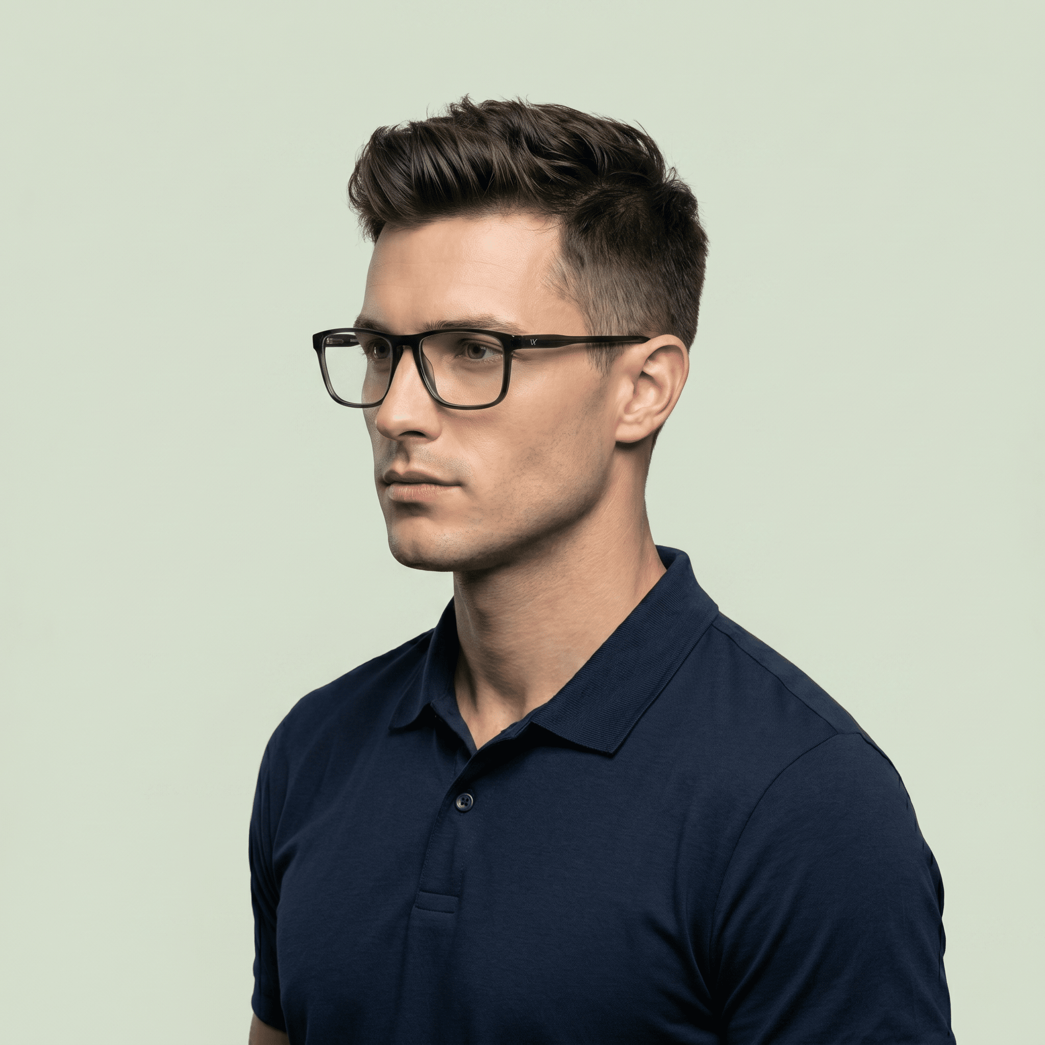 Green Square Frames for Men