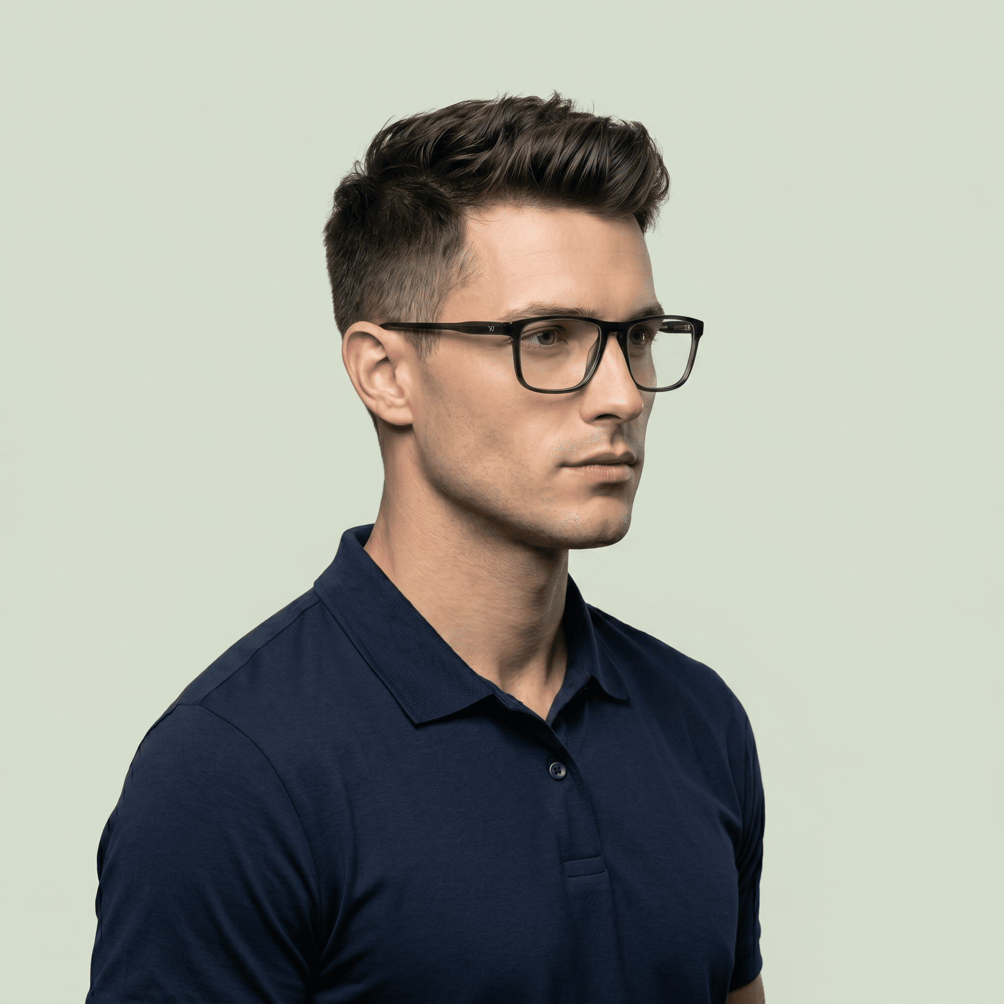 Green Square Frames for Men
