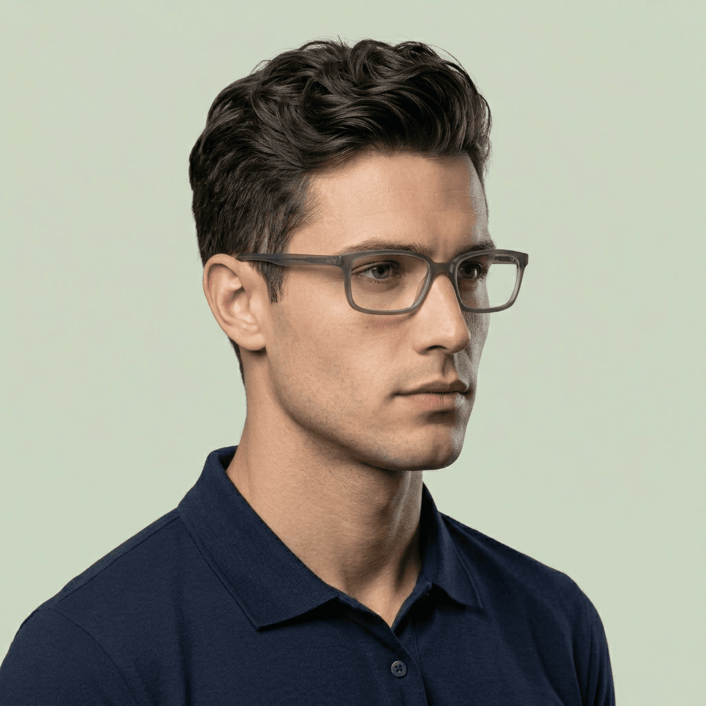 Grey Cat Eye Frames for Men