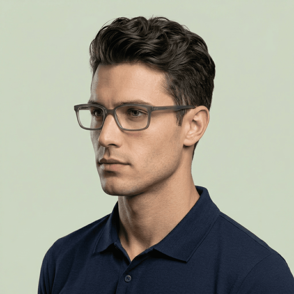Grey Cat Eye Frames for Men
