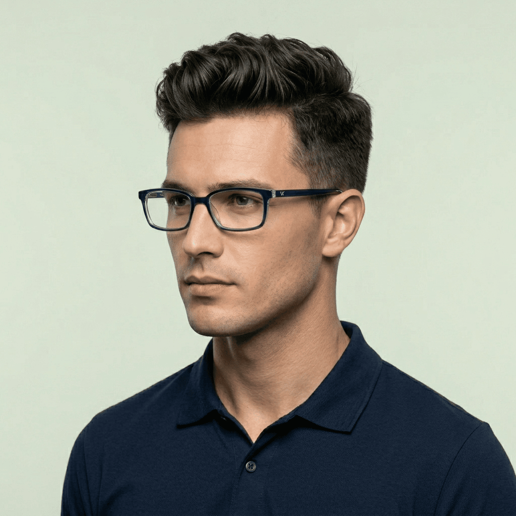 Blue Rectangle Frames for Men