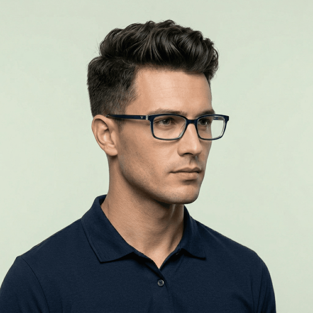 Blue Rectangle Frames for Men