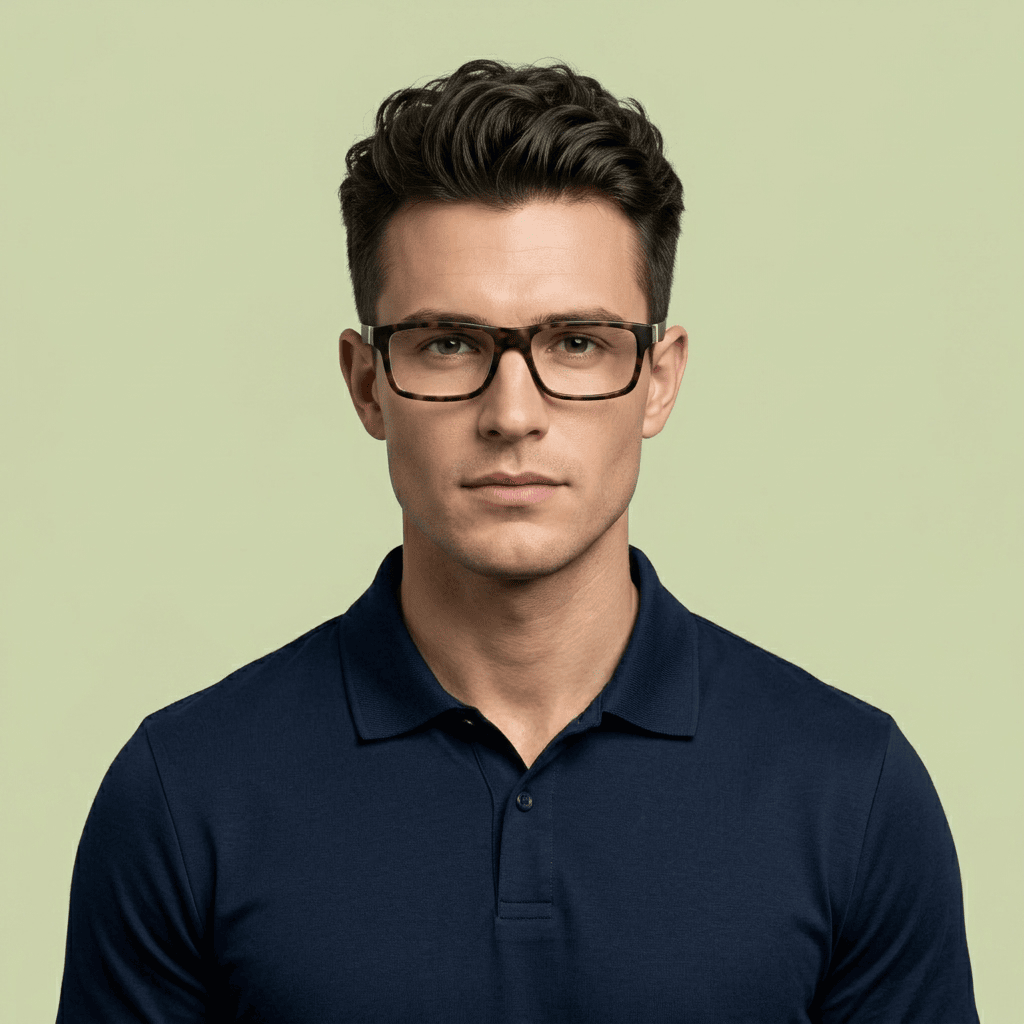 Brown Rectangle Frames for Men