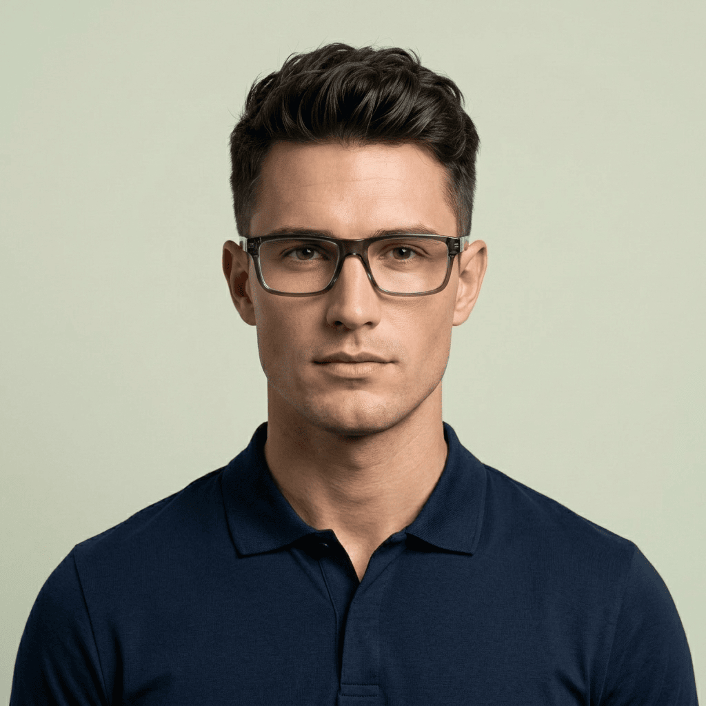 Grey Rectangle Frames for Men