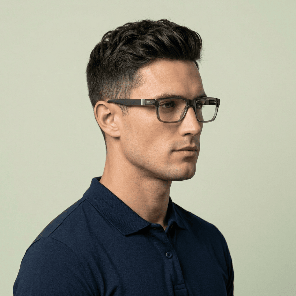 Grey Rectangle Frames for Men
