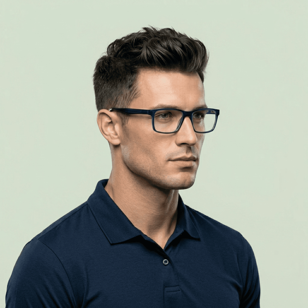 Blue Rectangle Frames for Men