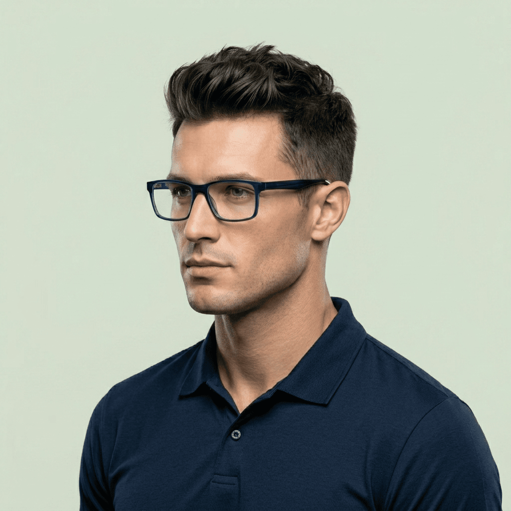 Blue Rectangle Frames for Men