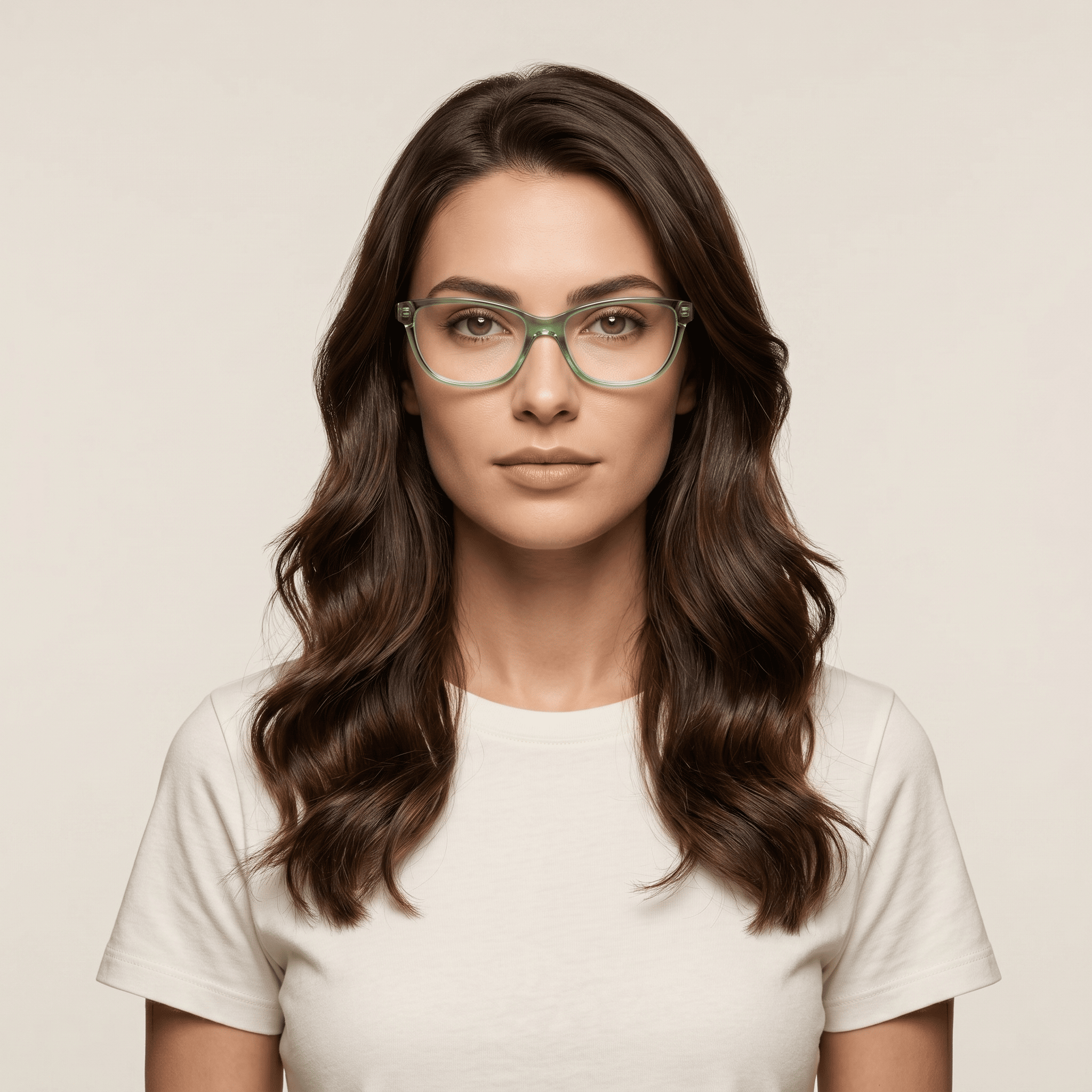 Green Cat Eye Frames for Women