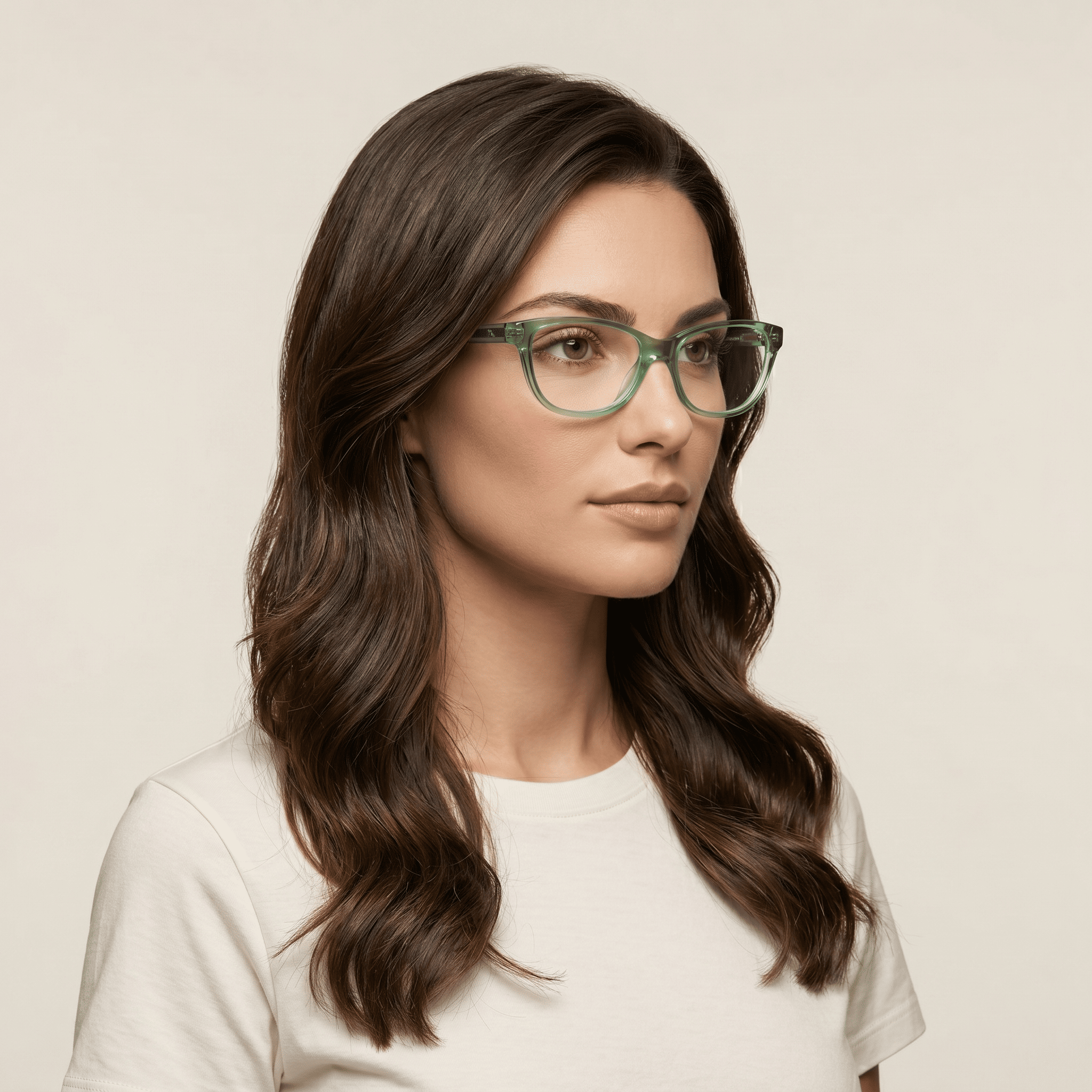 Green Cat Eye Frames for Women