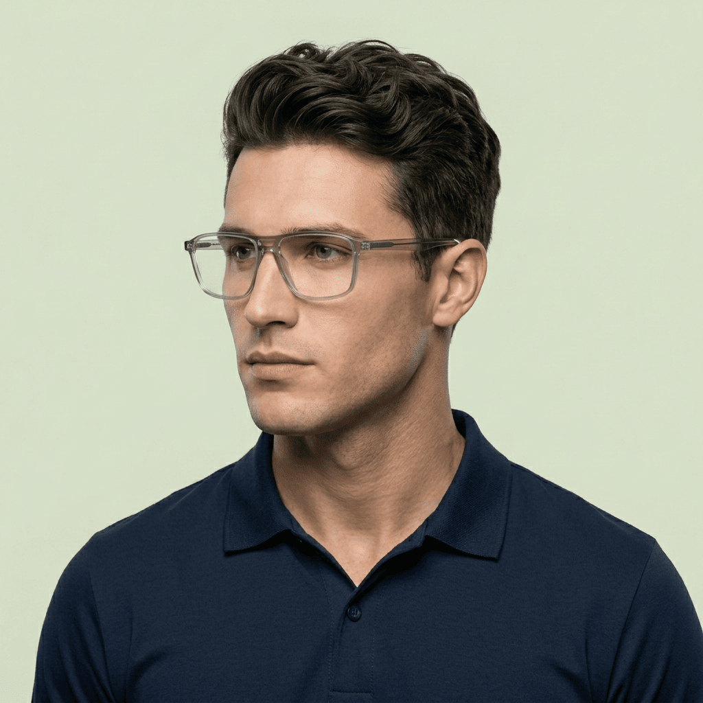 Grey Rectangle Frames for Men