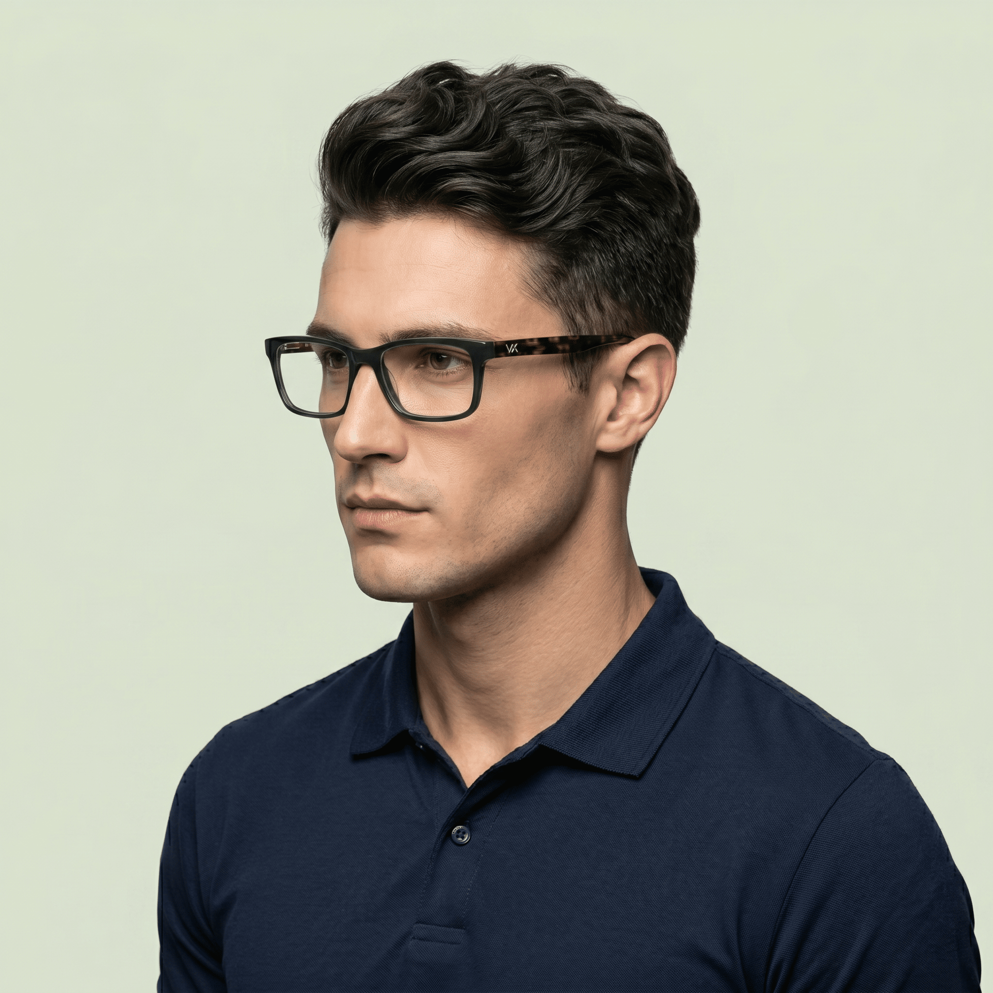Green Rectangle Frames for Men