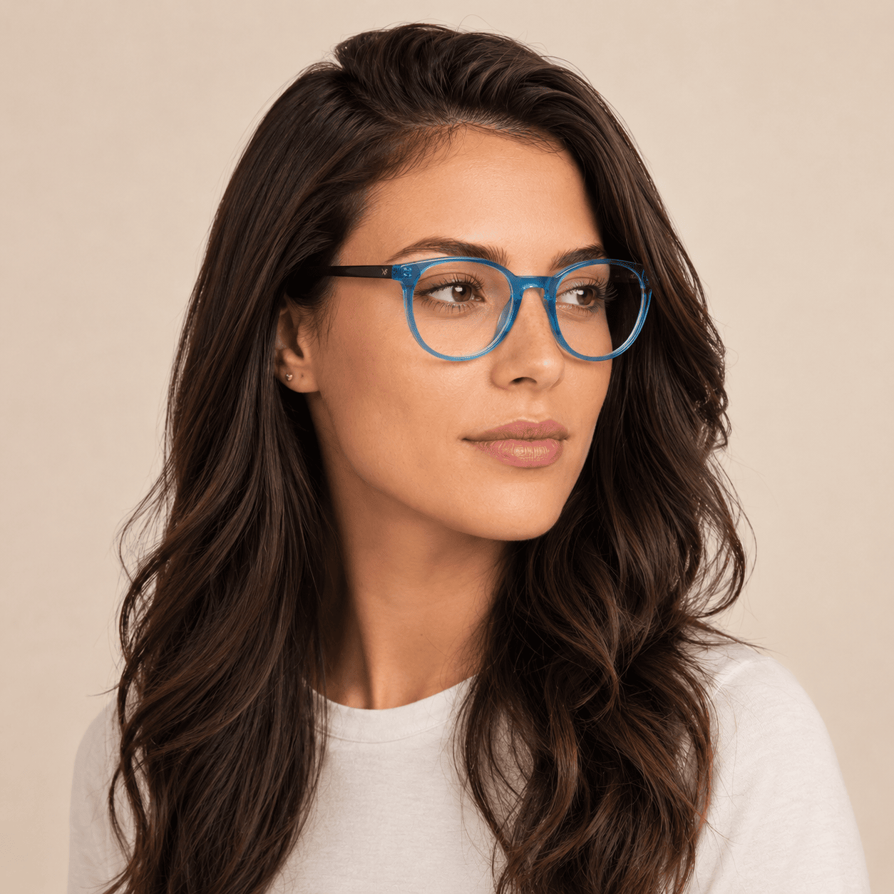 Blue Round Frames for Women