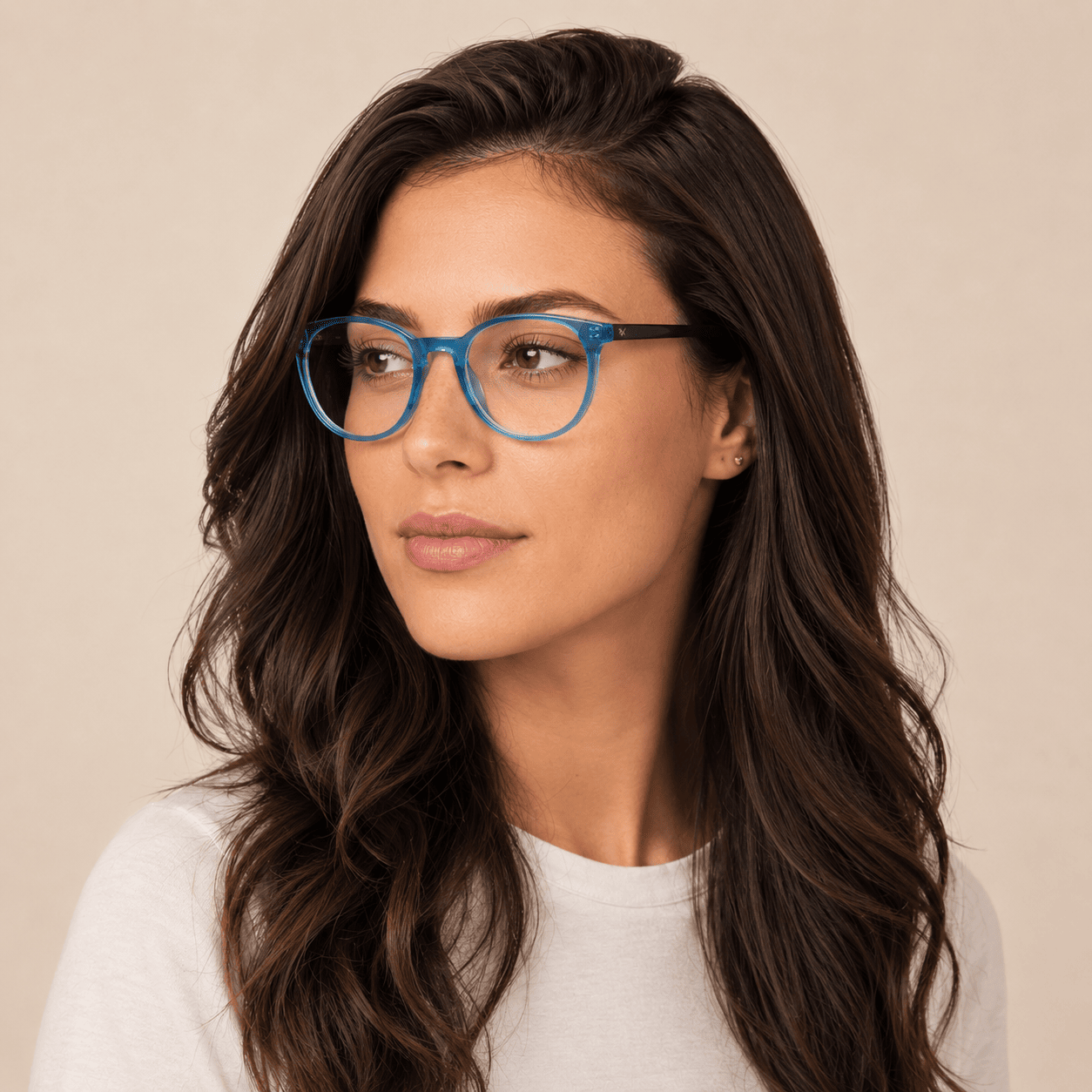 Blue Round Frames for Women