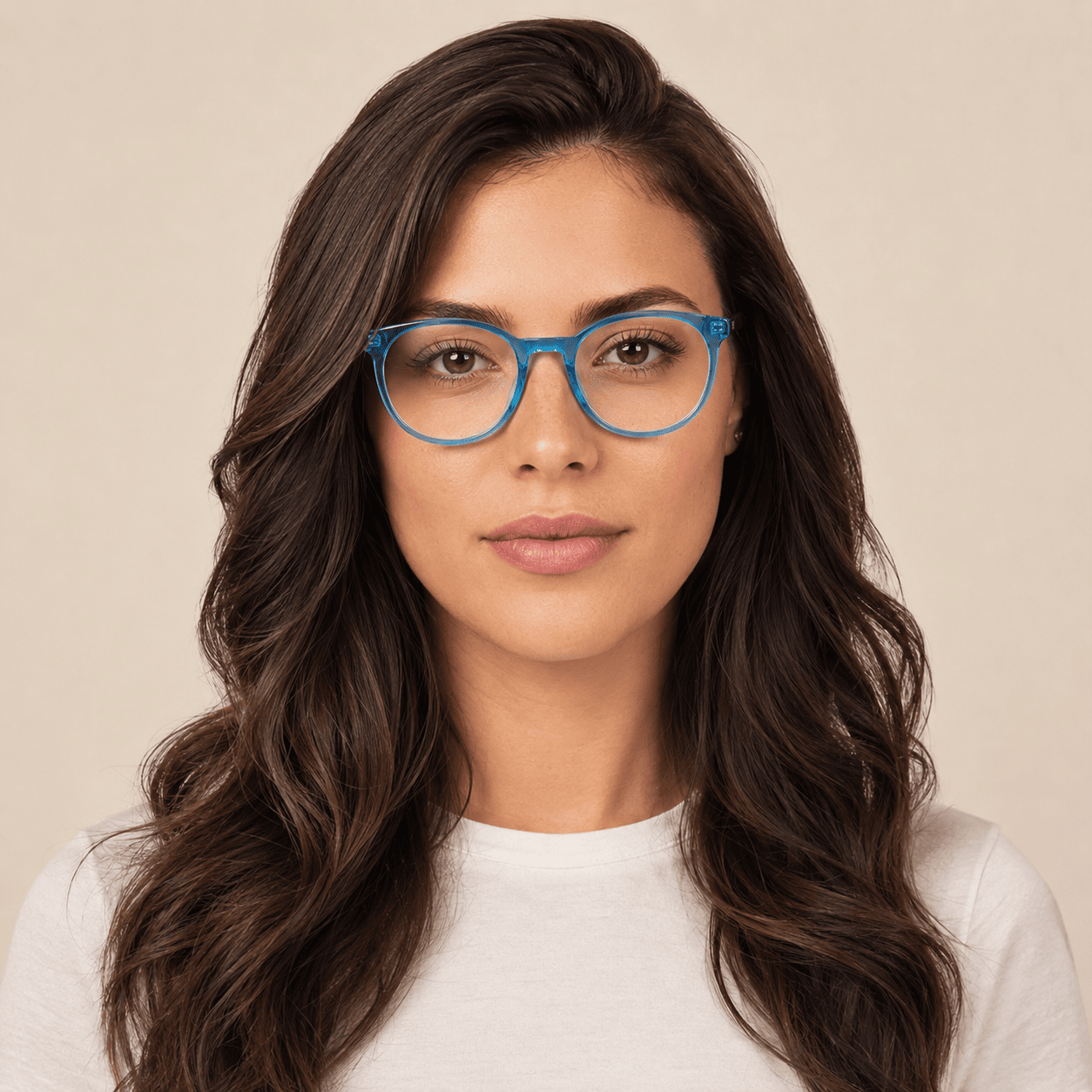 Blue Round Frames for Women