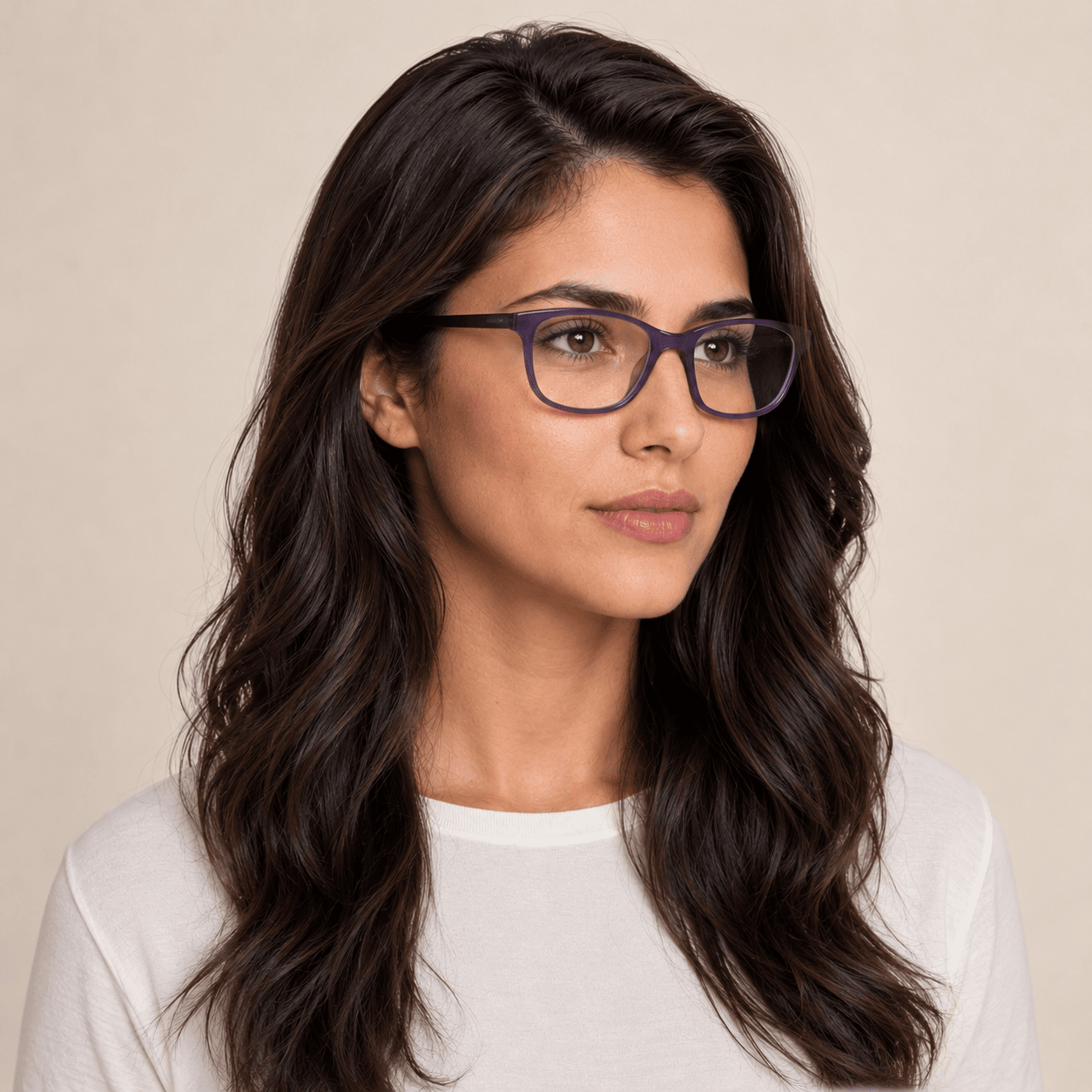 Purple Cat Eye Frames for Women