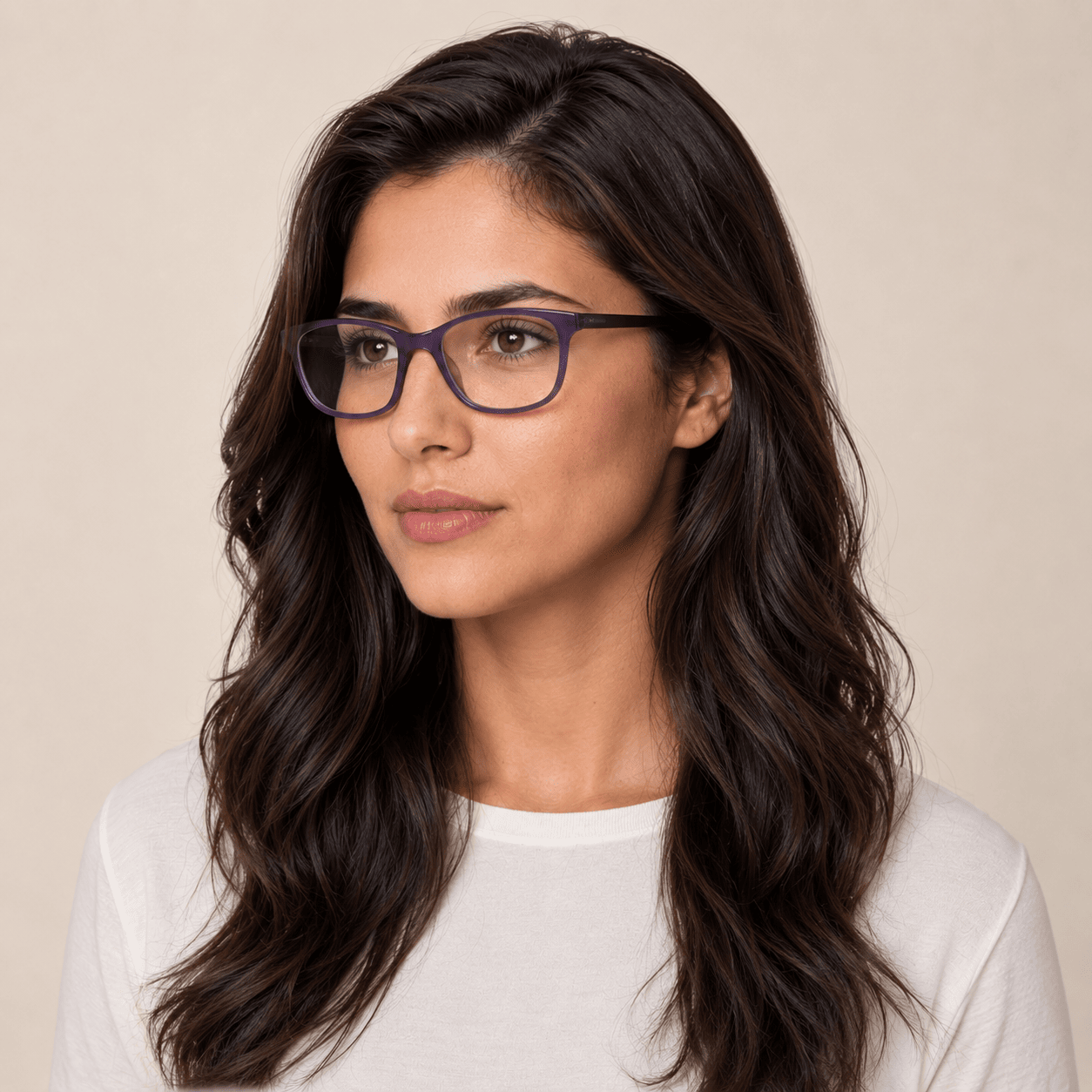 Purple Cat Eye Frames for Women