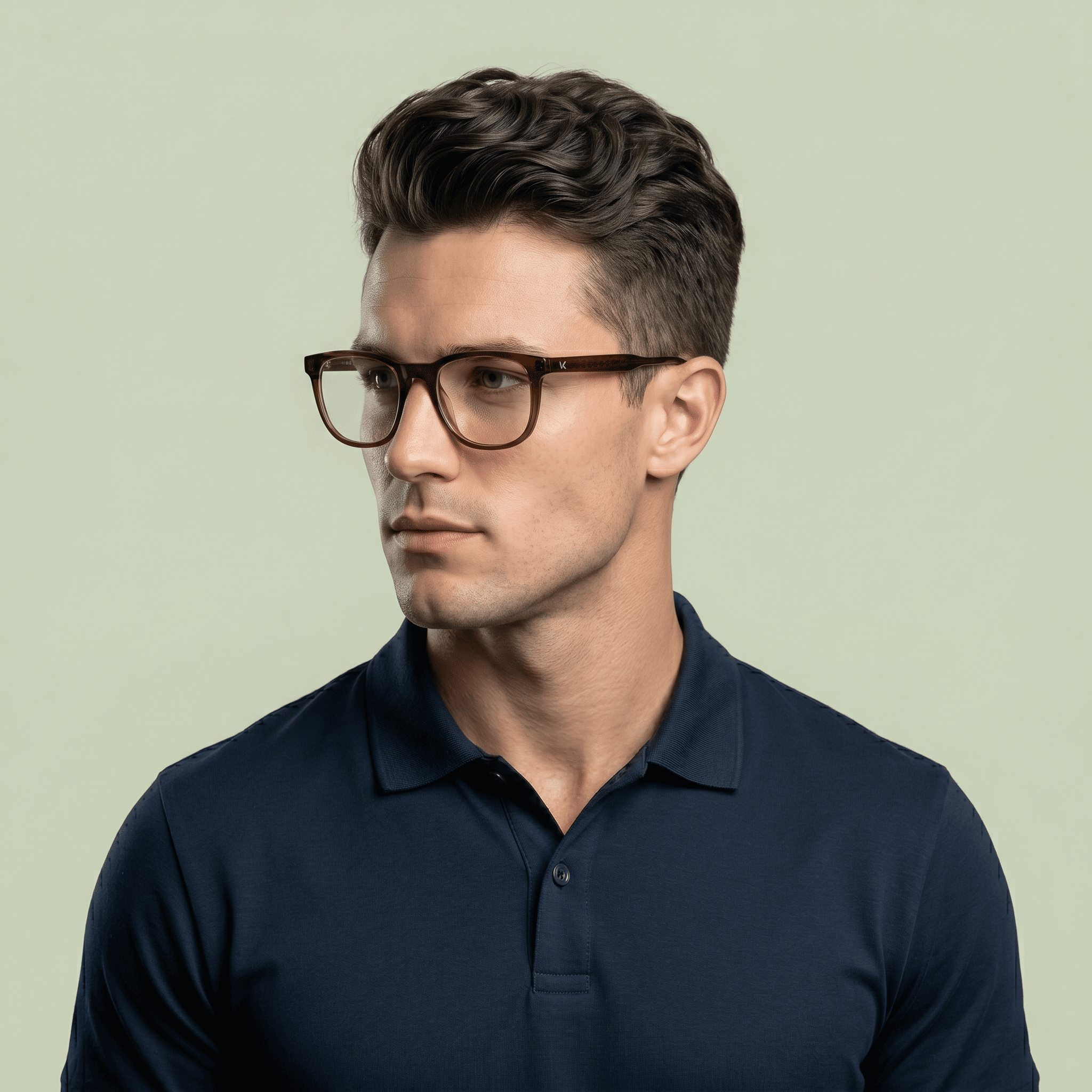 Brown Rectangle Frames for Men