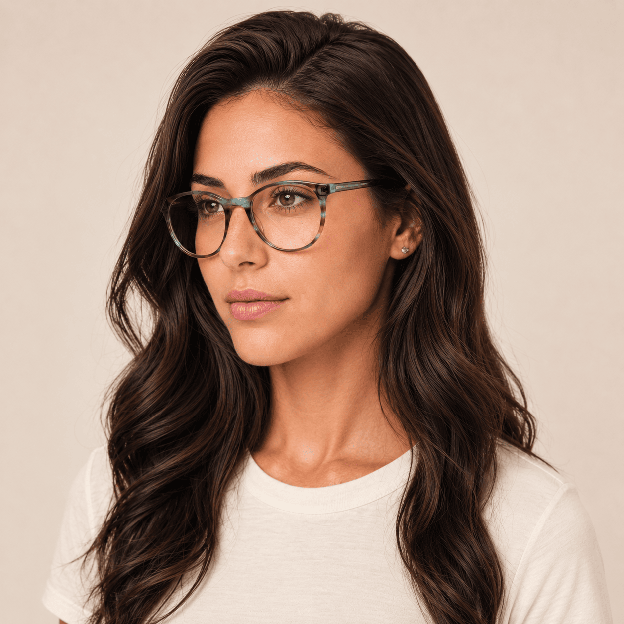 Brown Square Frames for Women