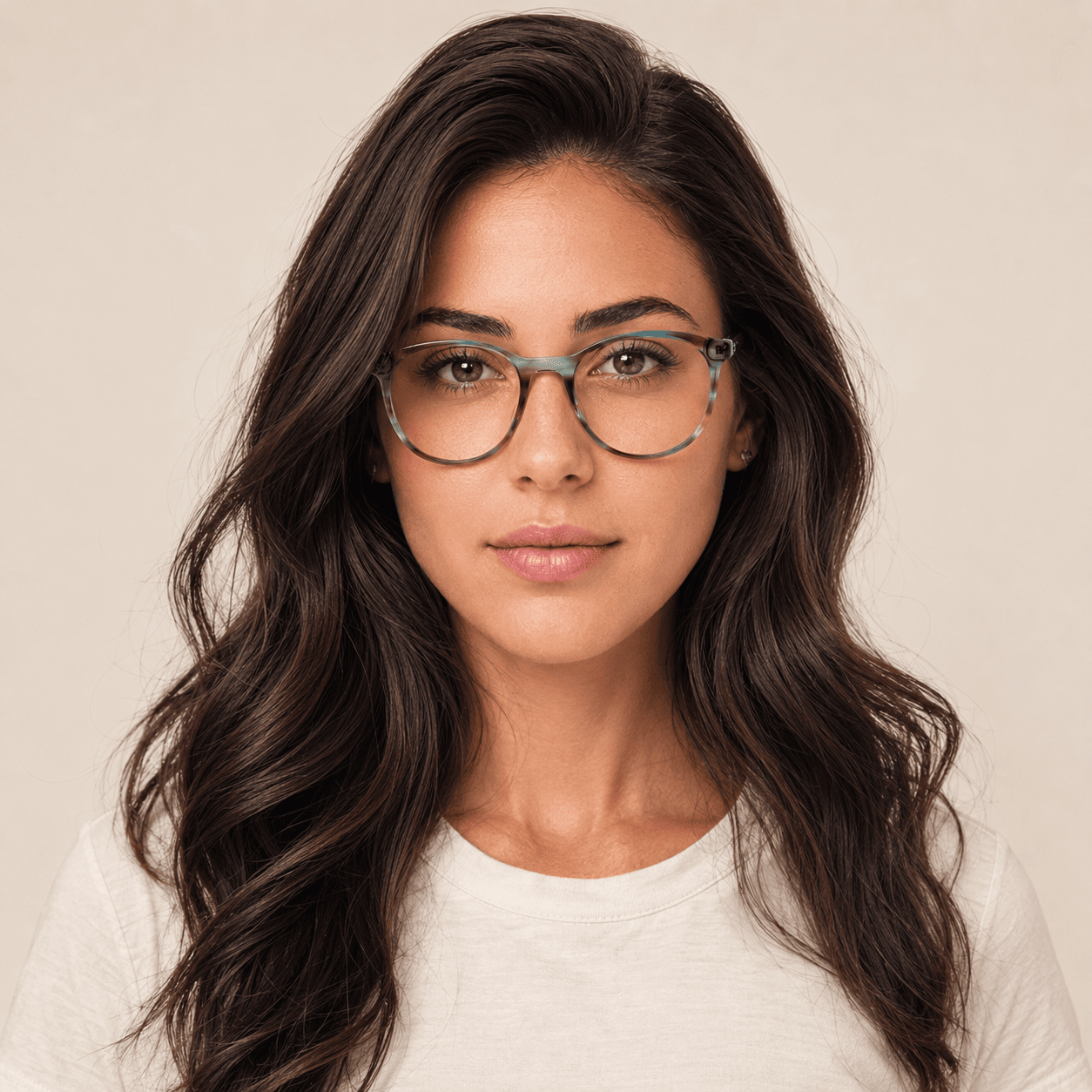 Brown Square Frames for Women