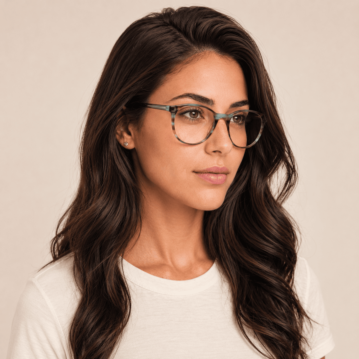 Brown Square Frames for Women