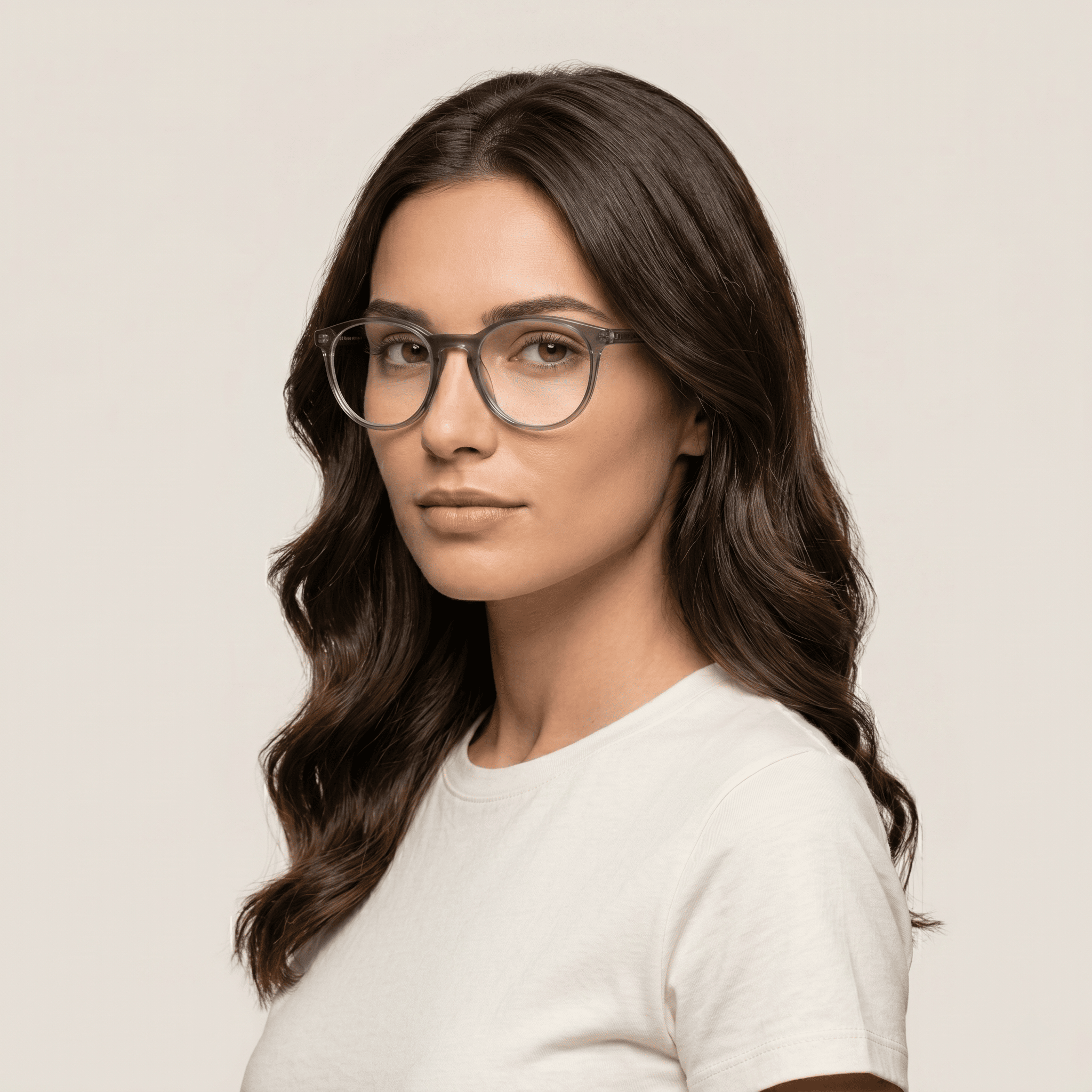 Grey Round Frames for Women