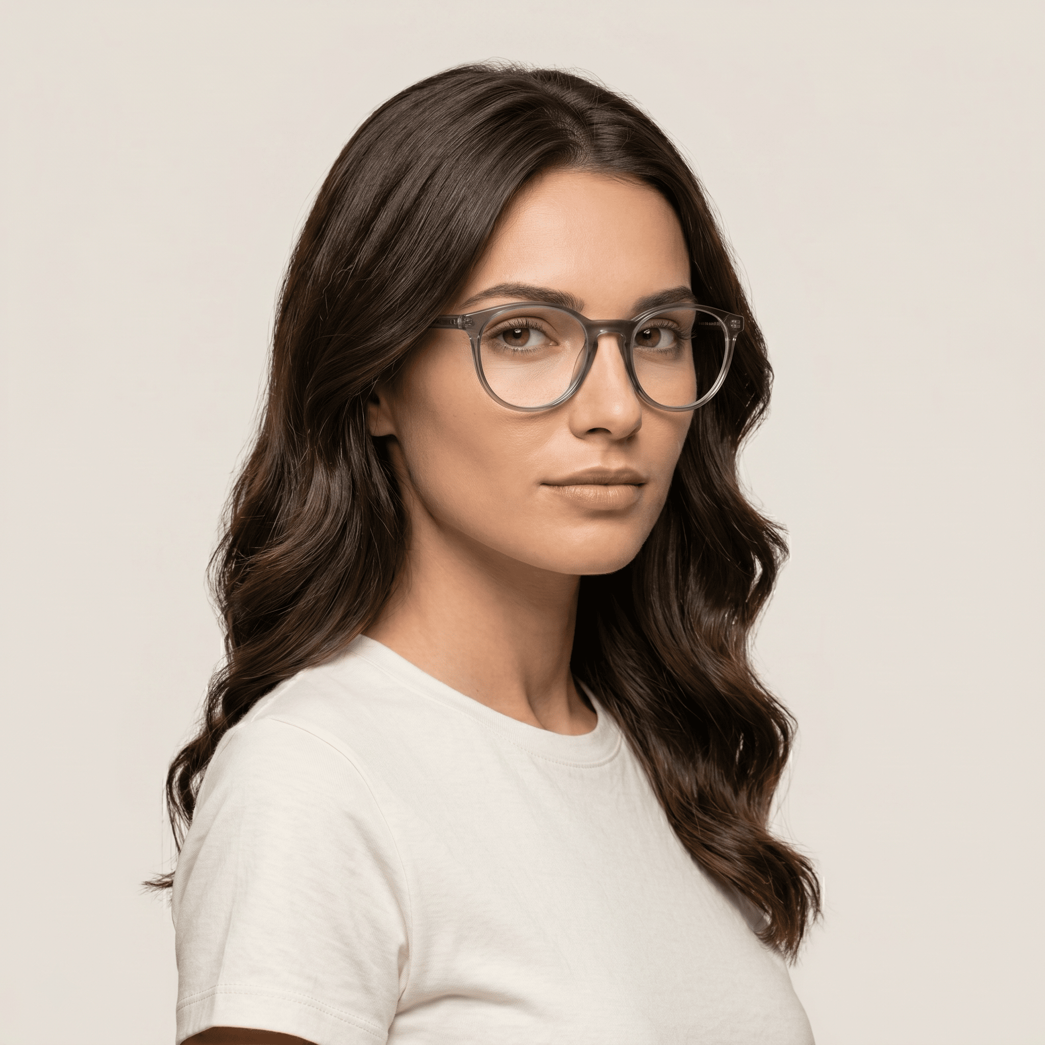 Grey Round Frames for Women