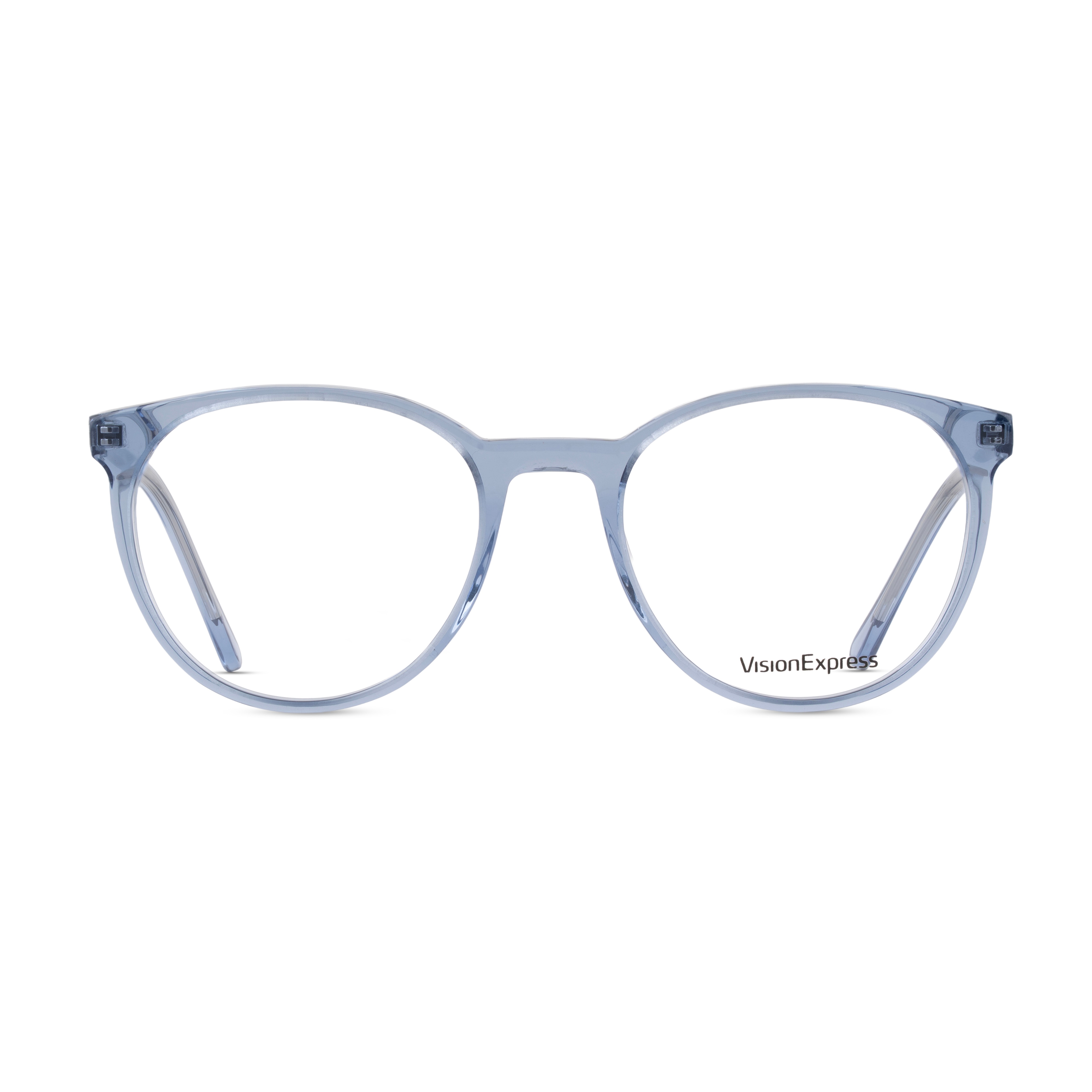 Teal Blue Round Frames for Women