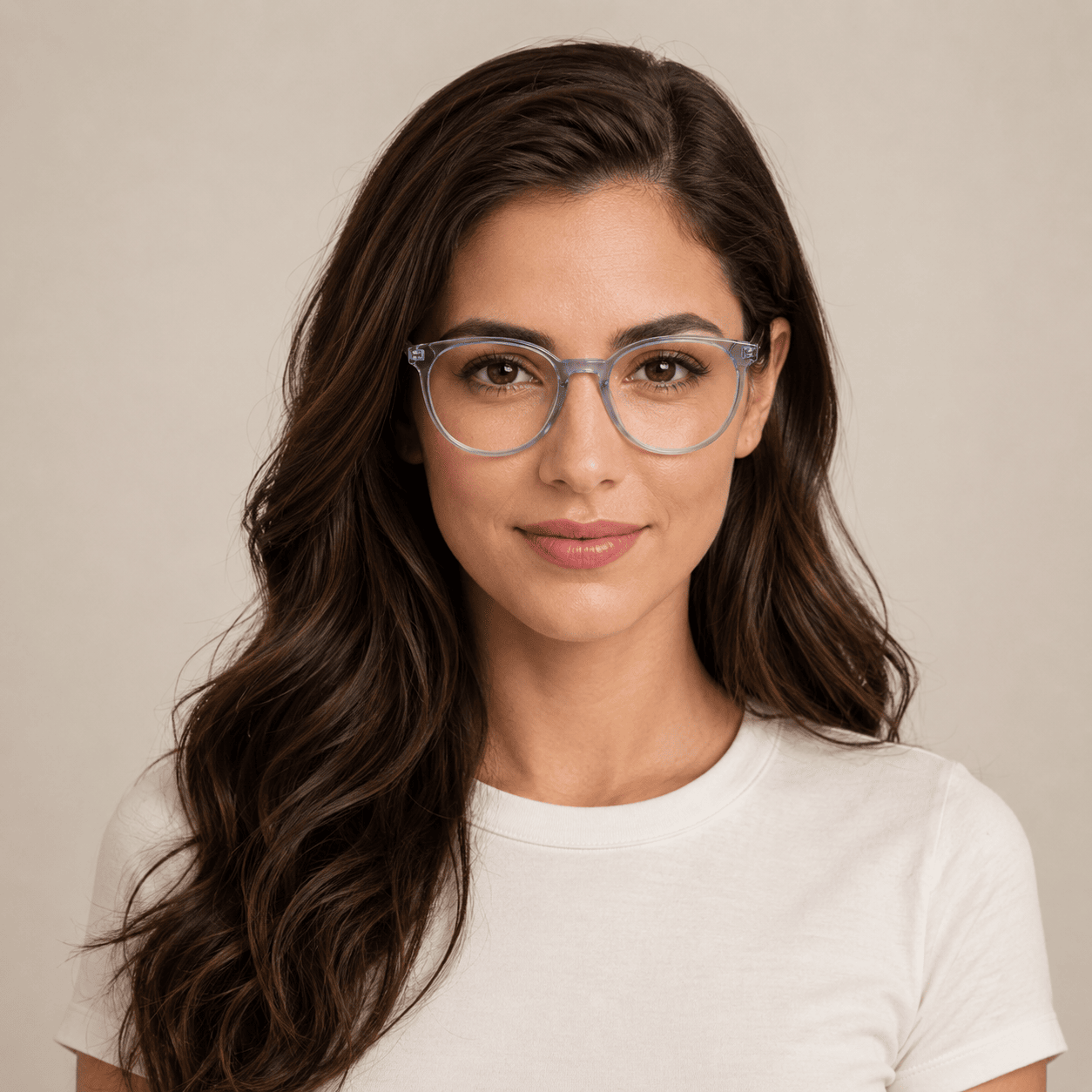 Teal Blue Round Frames for Women