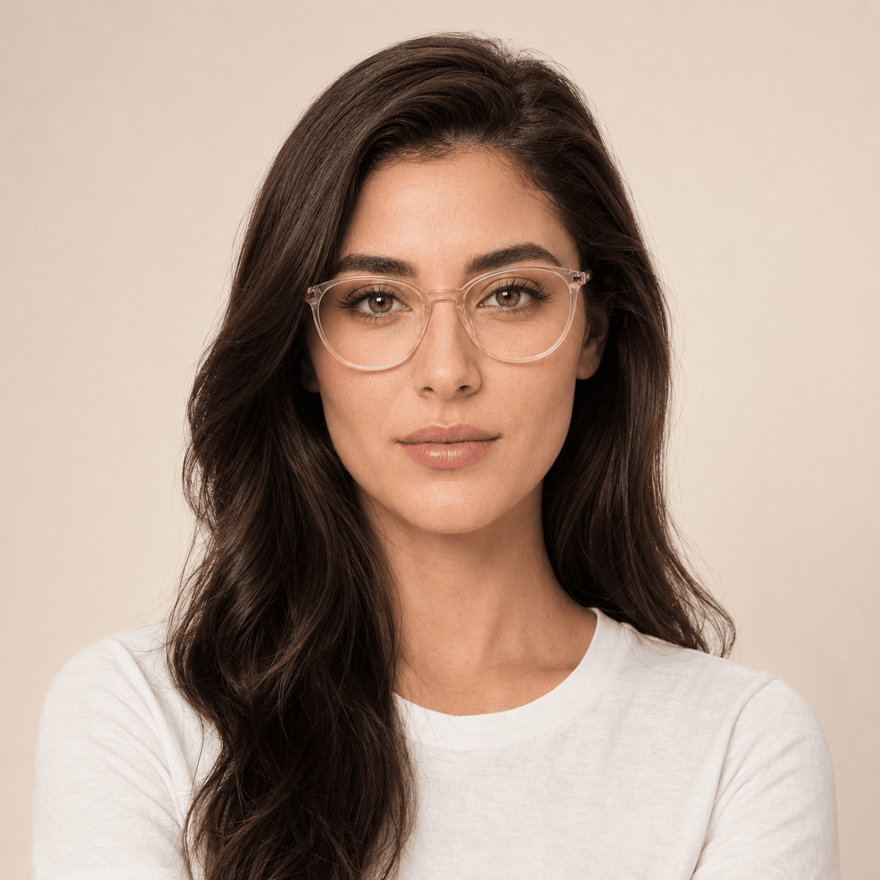 Brown Round Frames for Women