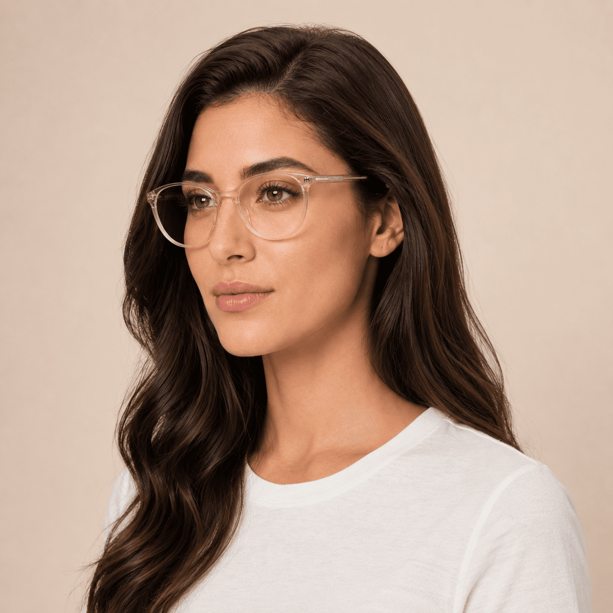 Brown Round Frames for Women