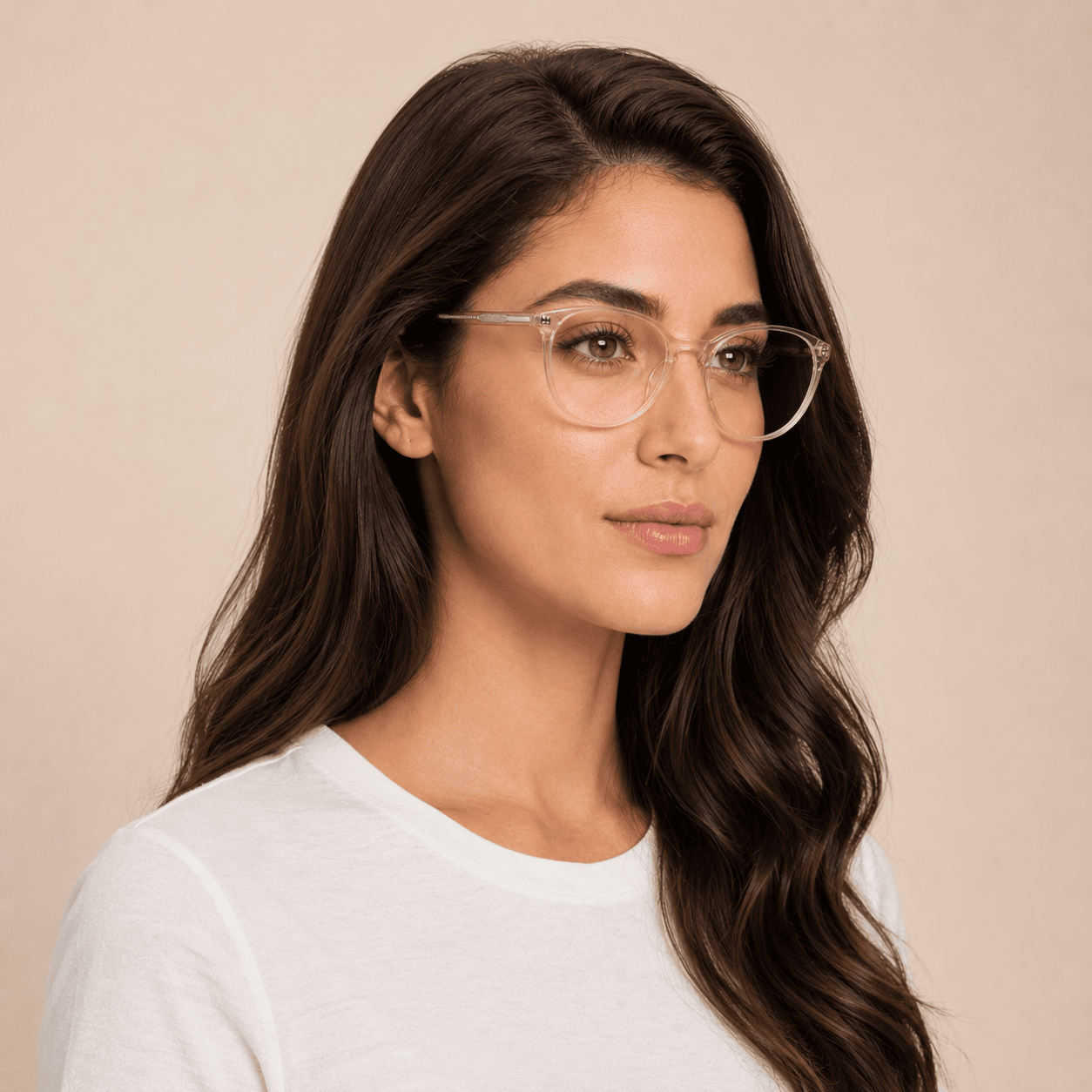 Brown Round Frames for Women