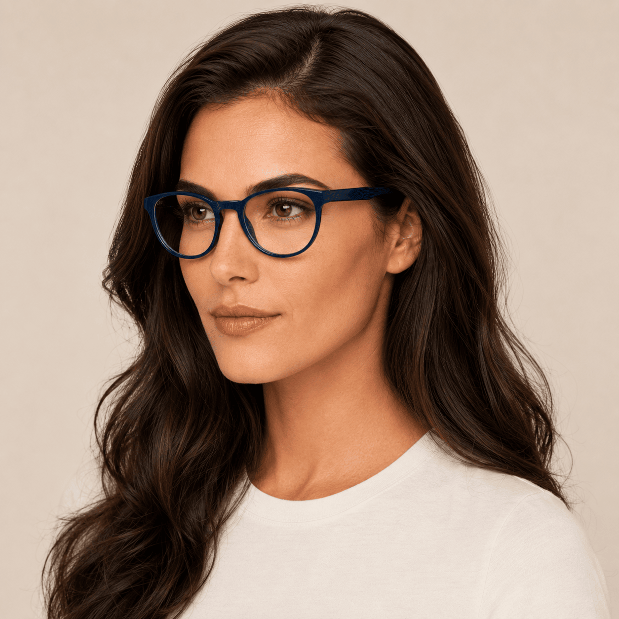 Blue Round Frames for Women