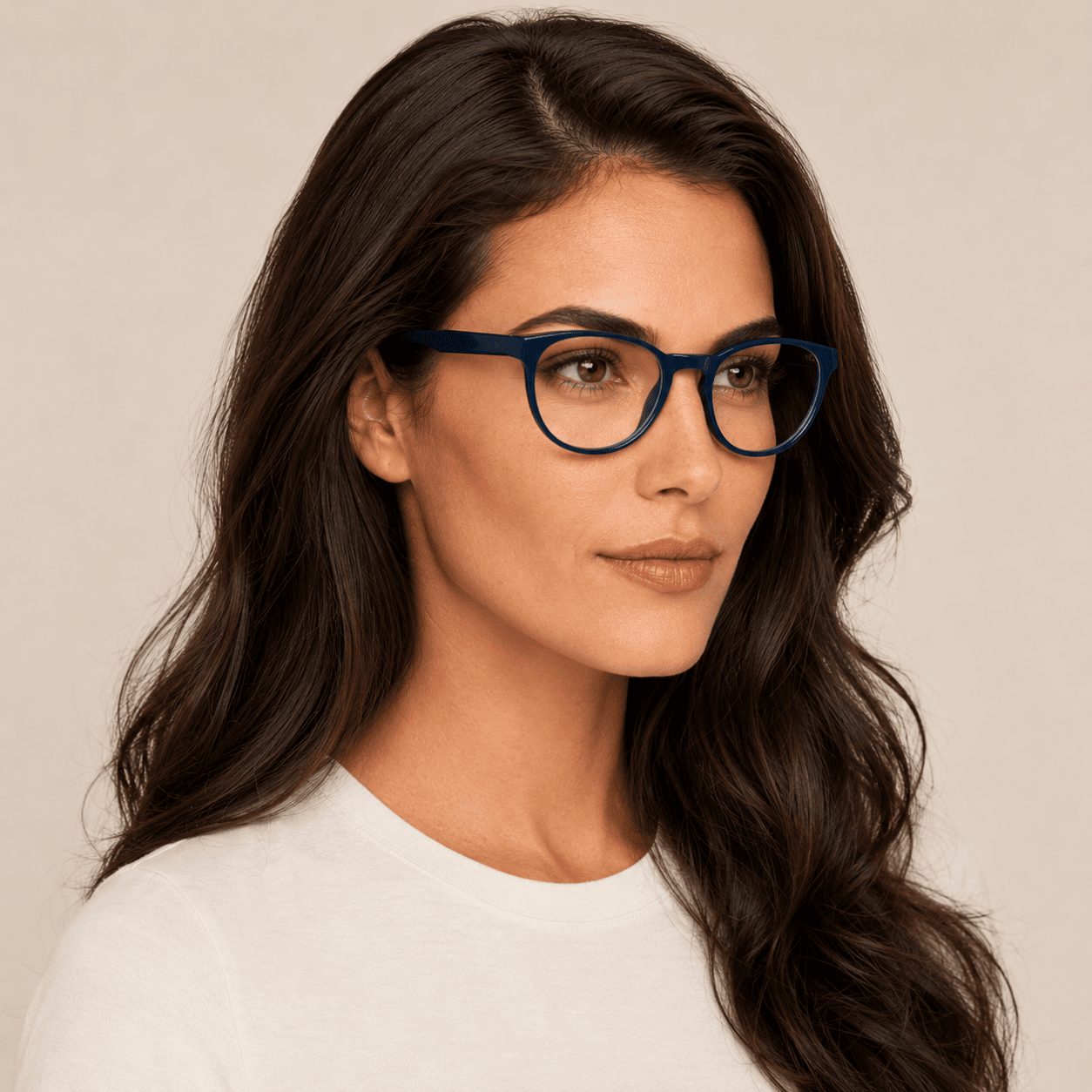 Blue Round Frames for Women