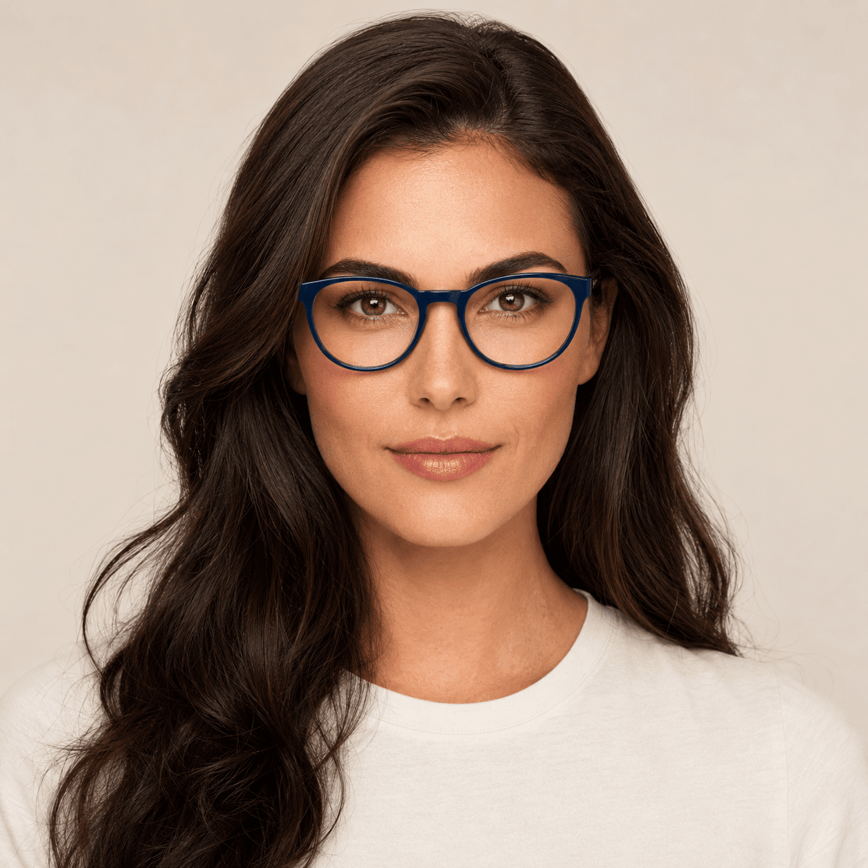 Blue Round Frames for Women