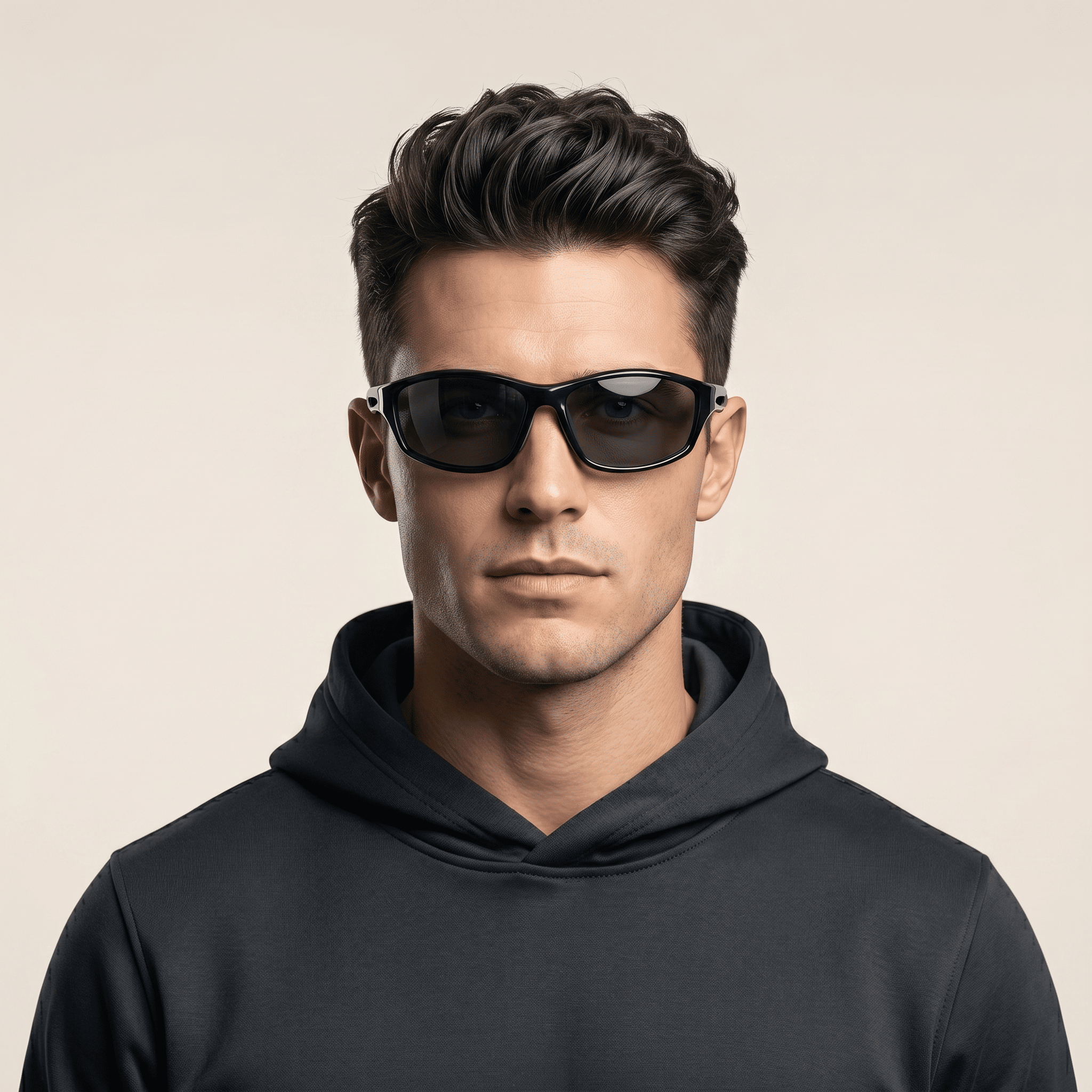 Black Sports Sunglasses for Men