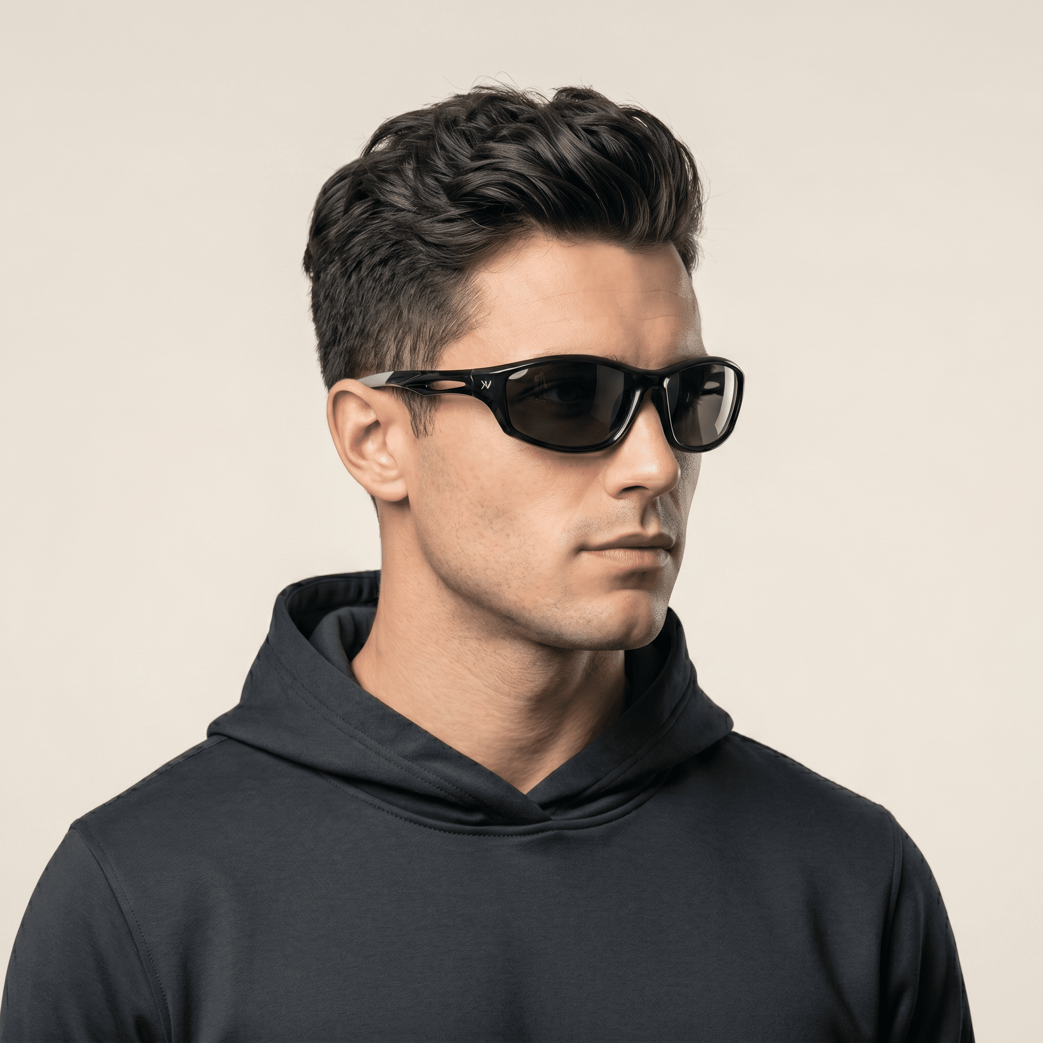 Black Sports Sunglasses for Men
