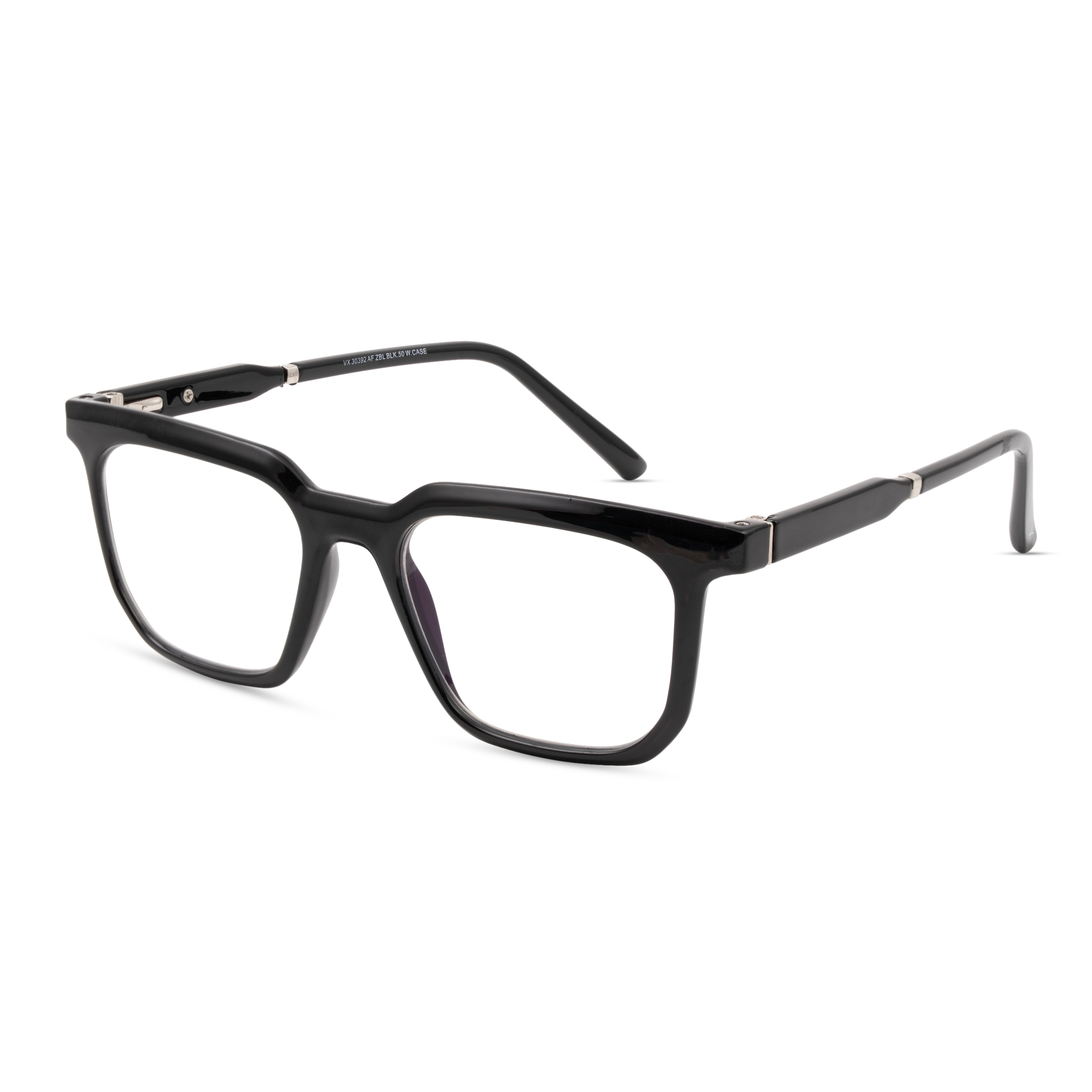 Black Round Computer Glasses for Men