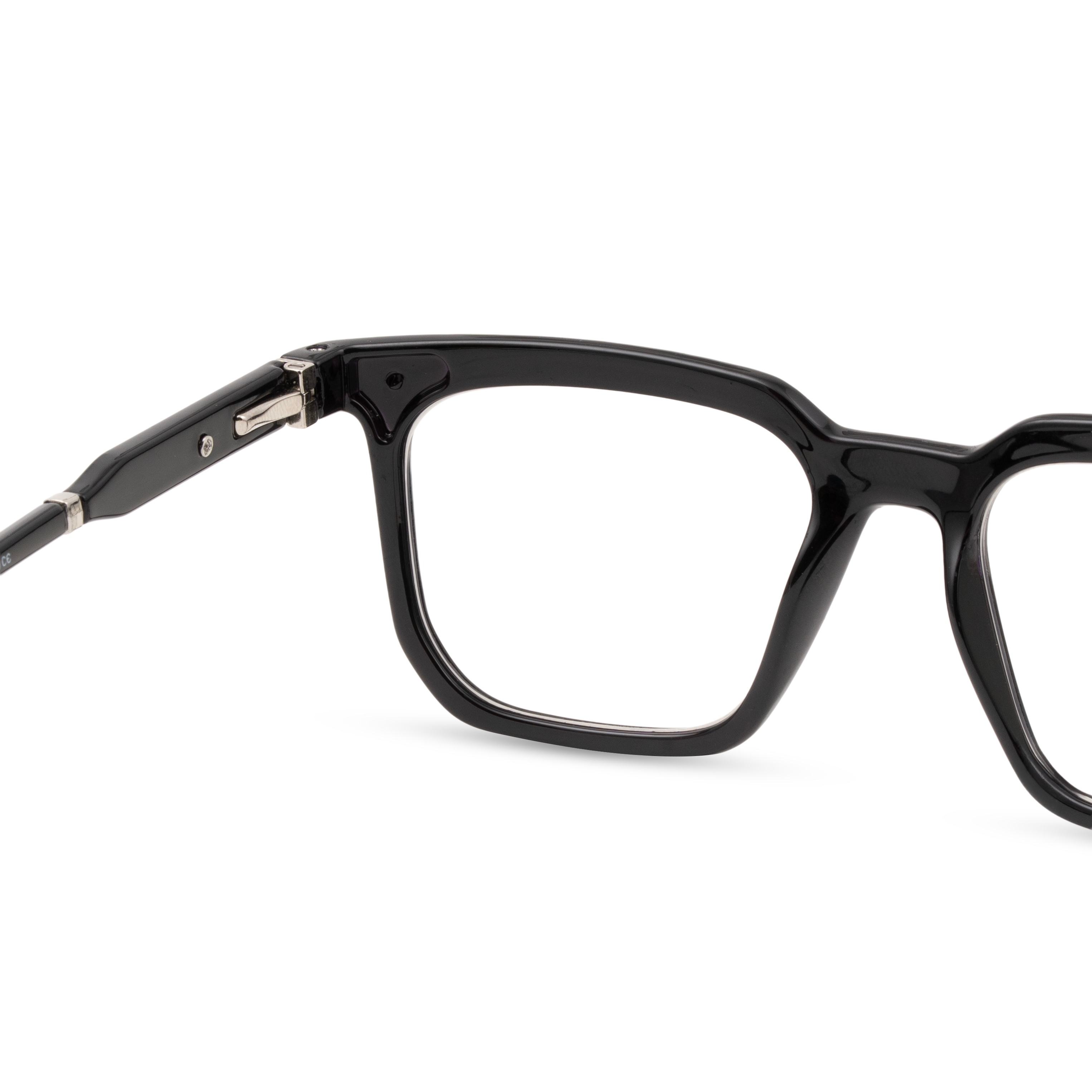 Black Round Computer Glasses for Men