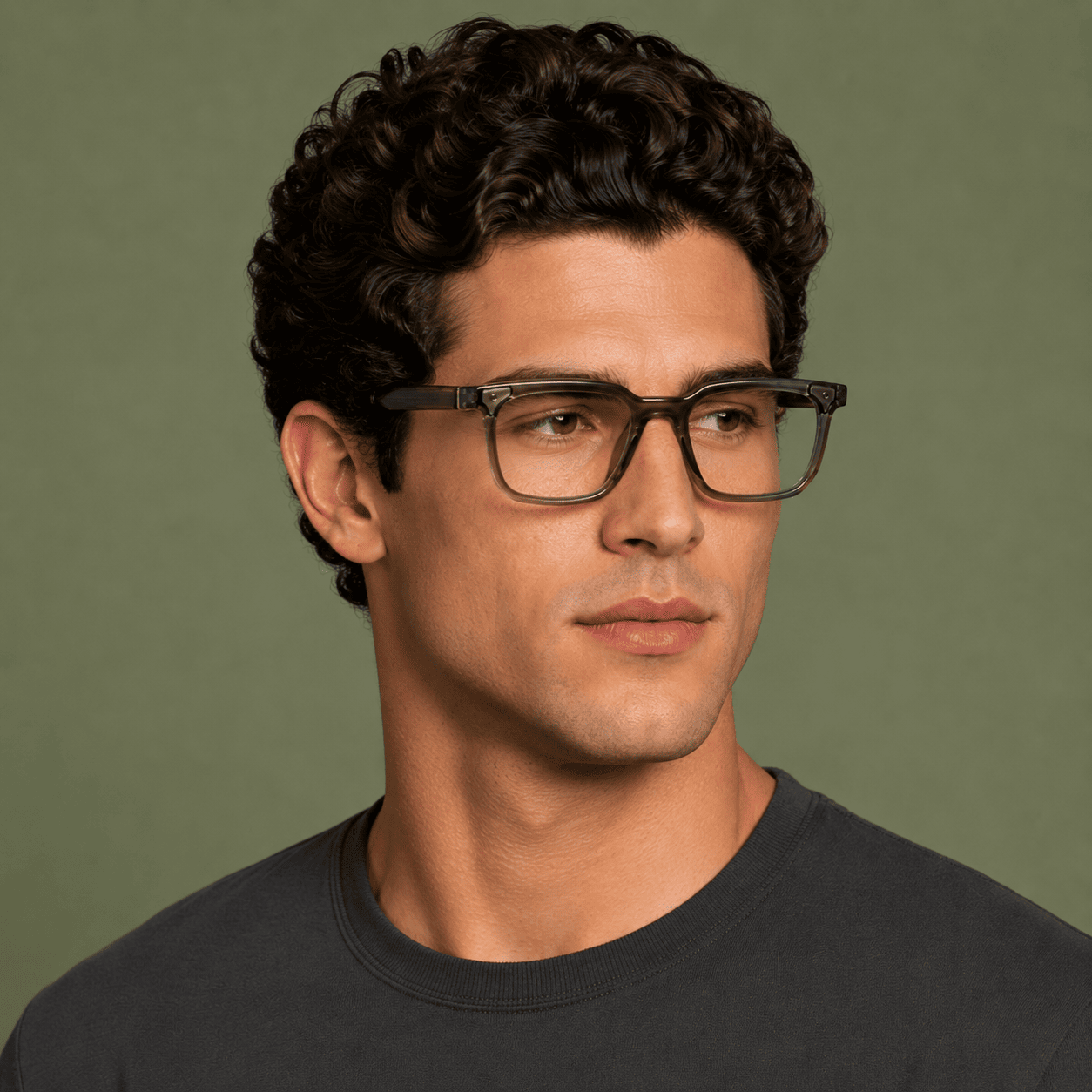 Olive Square Computer Glasses for Men