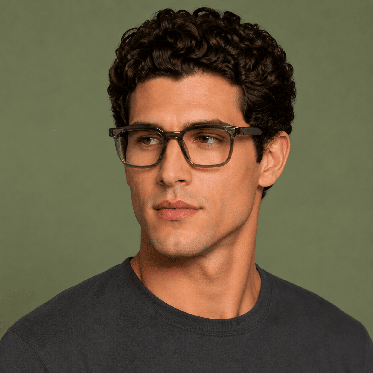 Olive Square Computer Glasses for Men